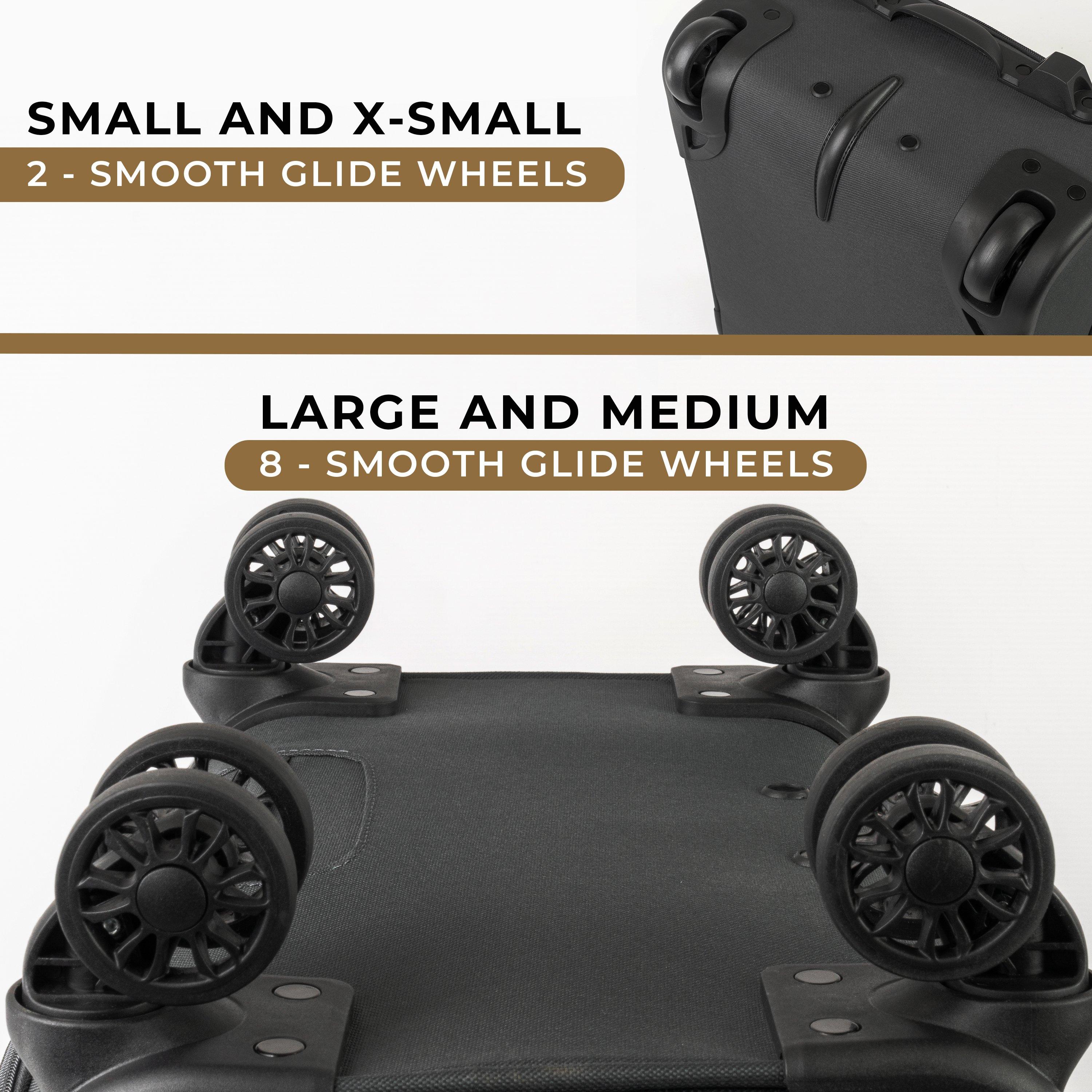 Black - A2B - Odyssey Hold Suitcases Lightweight Travel Luggage - 5