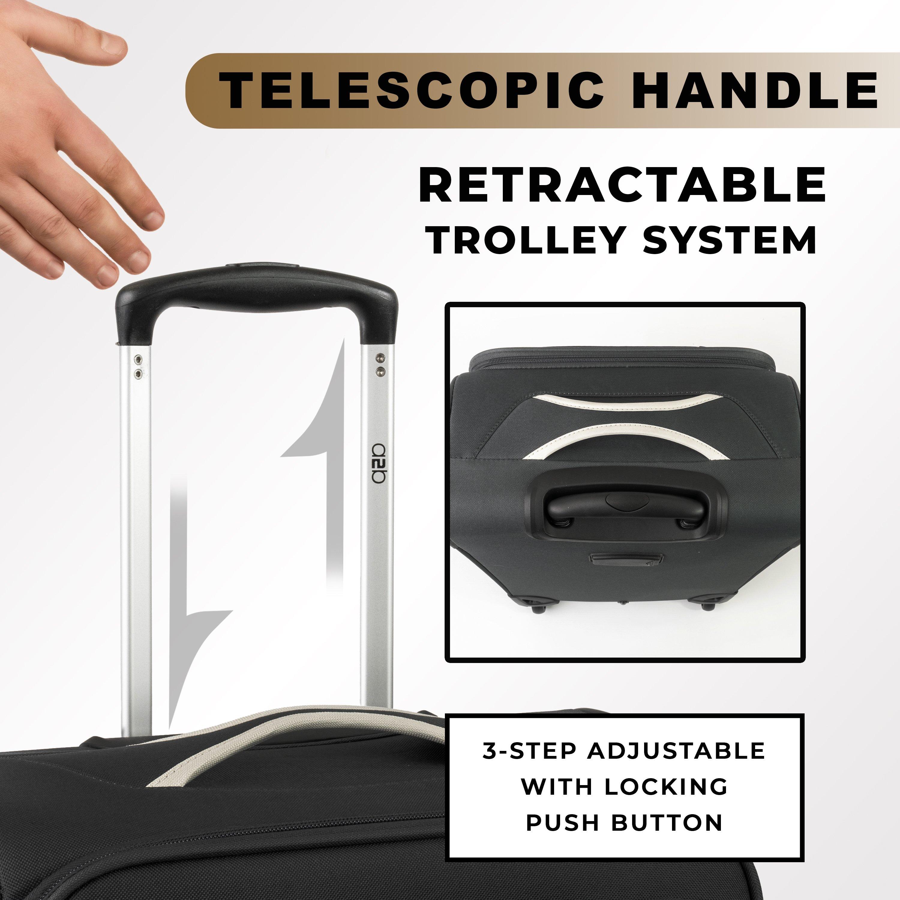 Black - A2B - Odyssey Hold Suitcases Lightweight Travel Luggage - 6