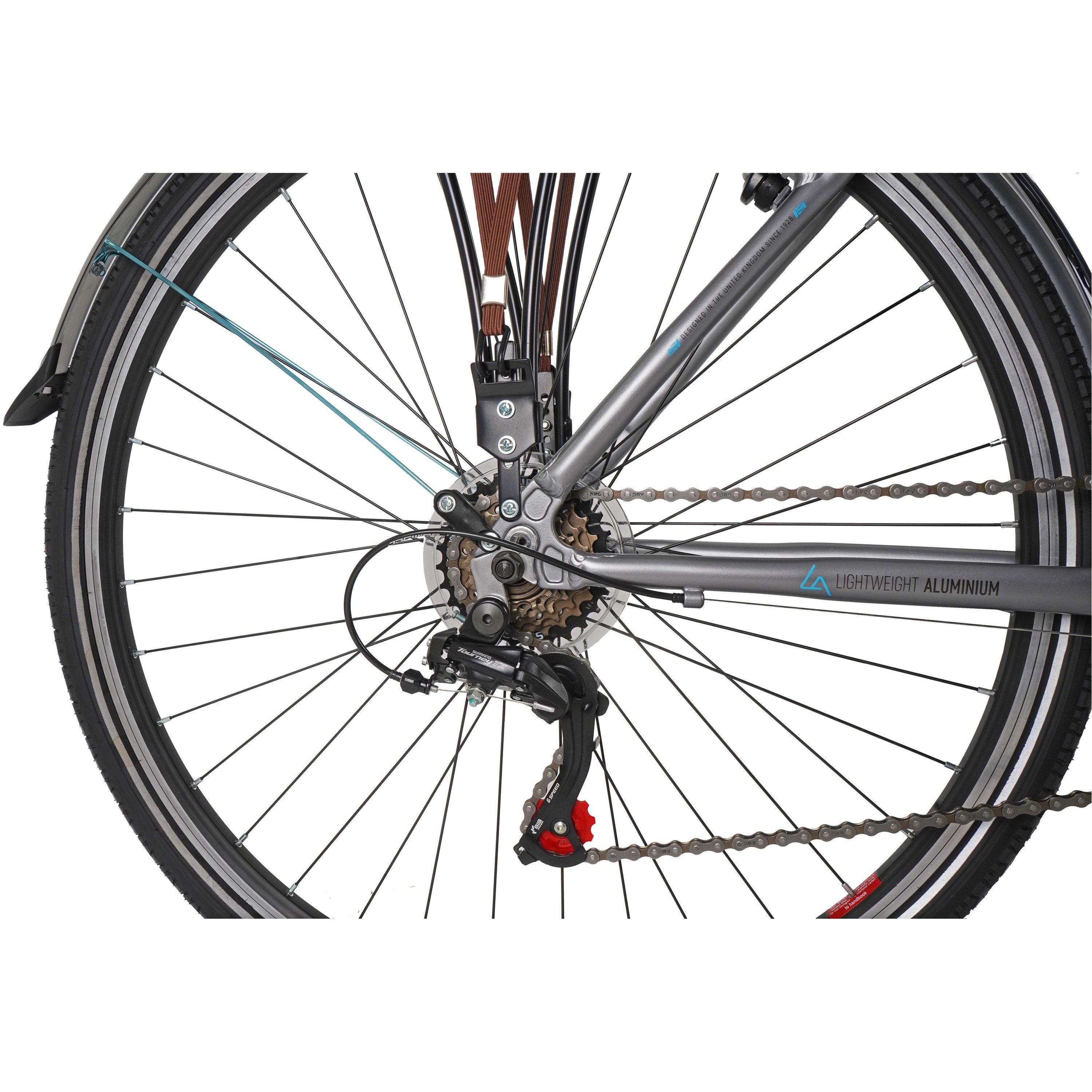 Silver - Claud Butler - Claud Butler Explorer 1.0 EQ Hybrid Bike - 3