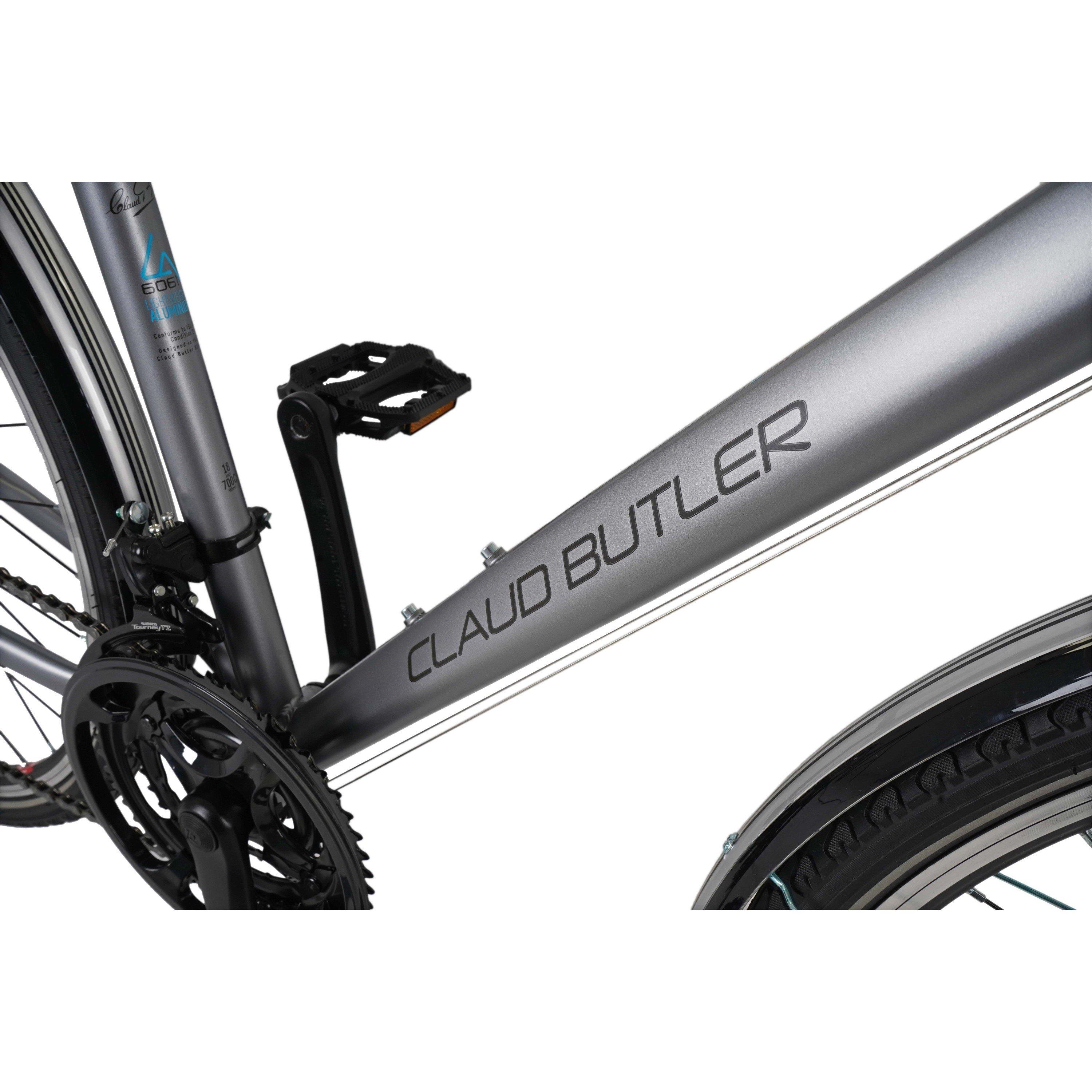 Silver - Claud Butler - Claud Butler Explorer 1.0 EQ Hybrid Bike - 4