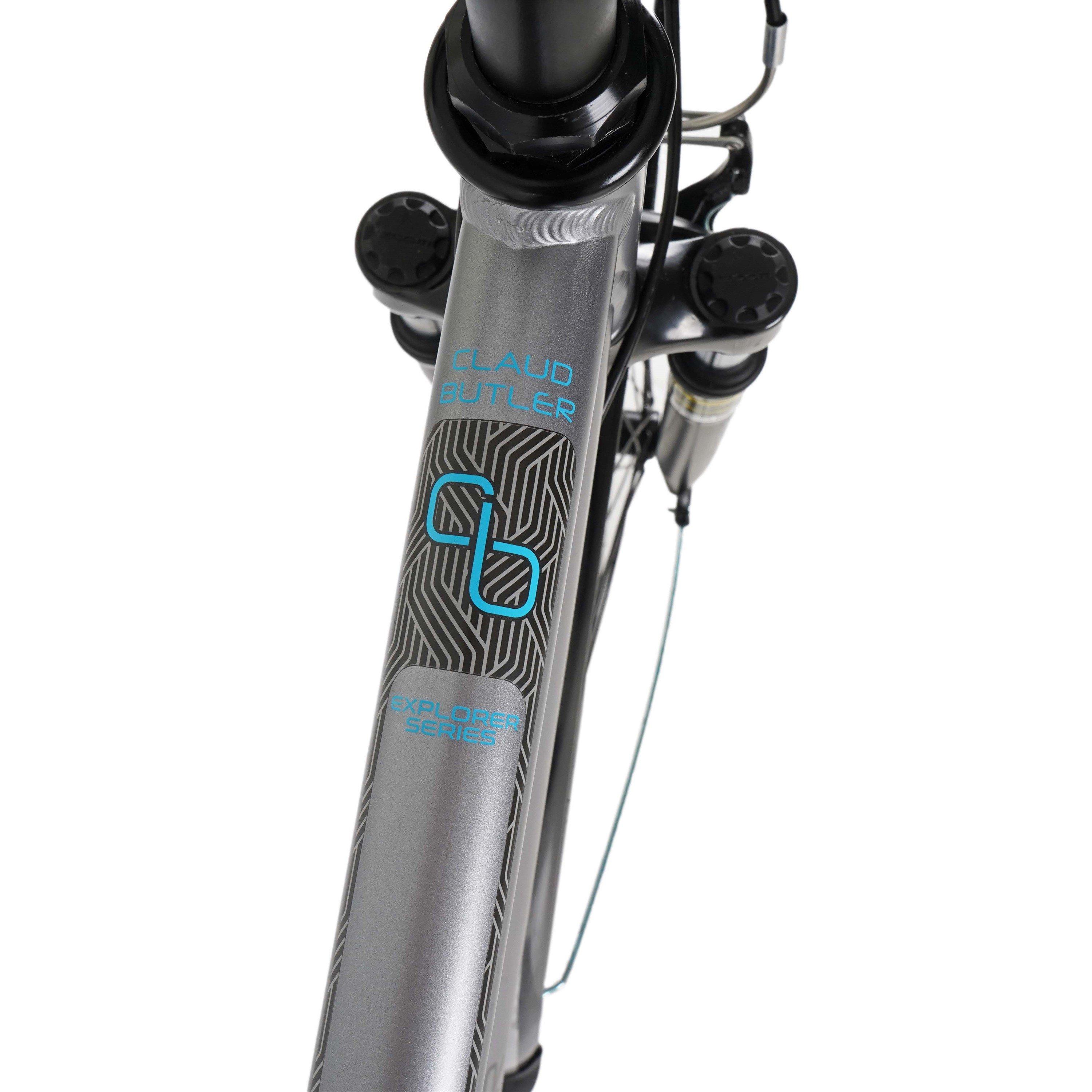Silver - Claud Butler - Claud Butler Explorer 1.0 EQ Hybrid Bike - 6