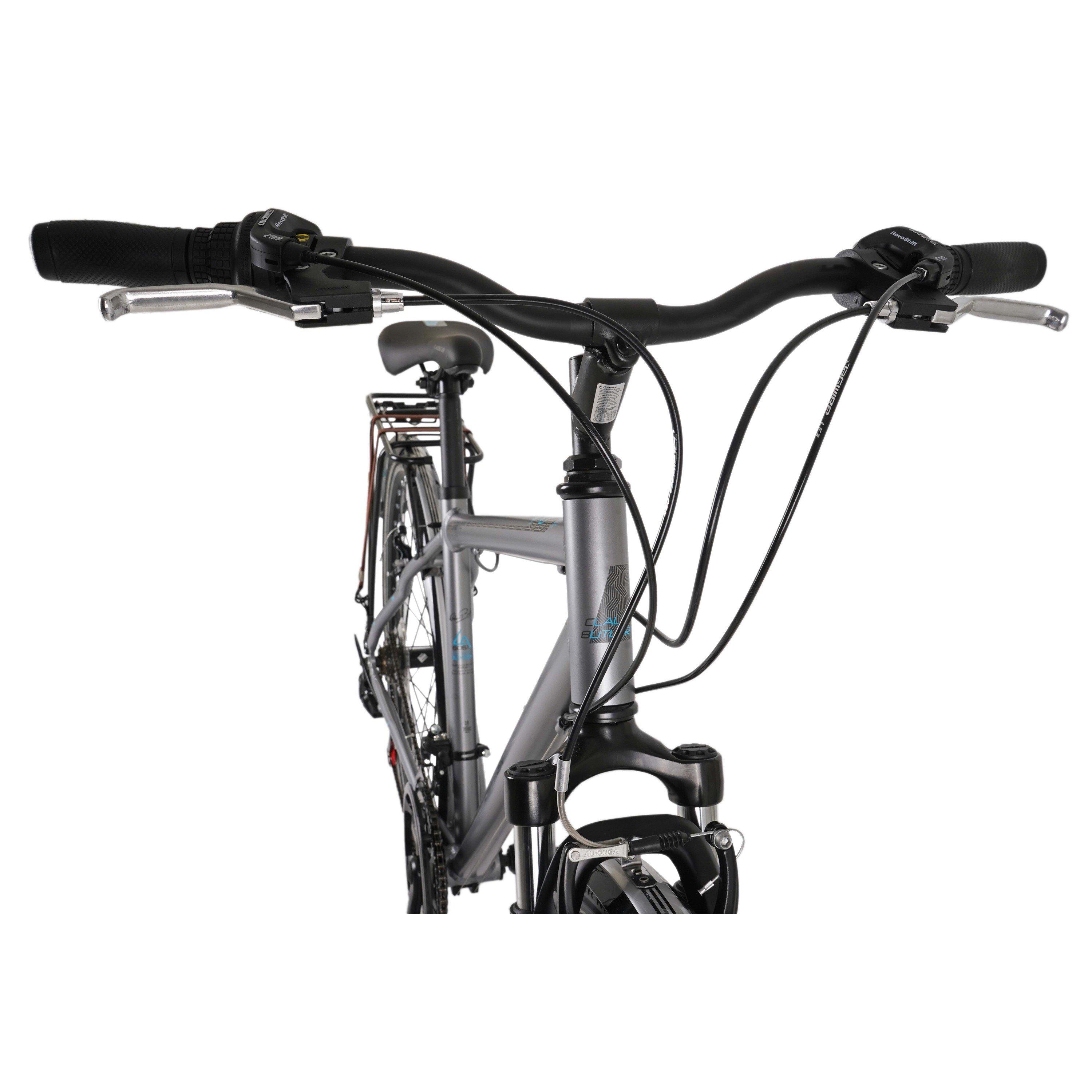 Silver - Claud Butler - Claud Butler Explorer 1.0 EQ Hybrid Bike - 9