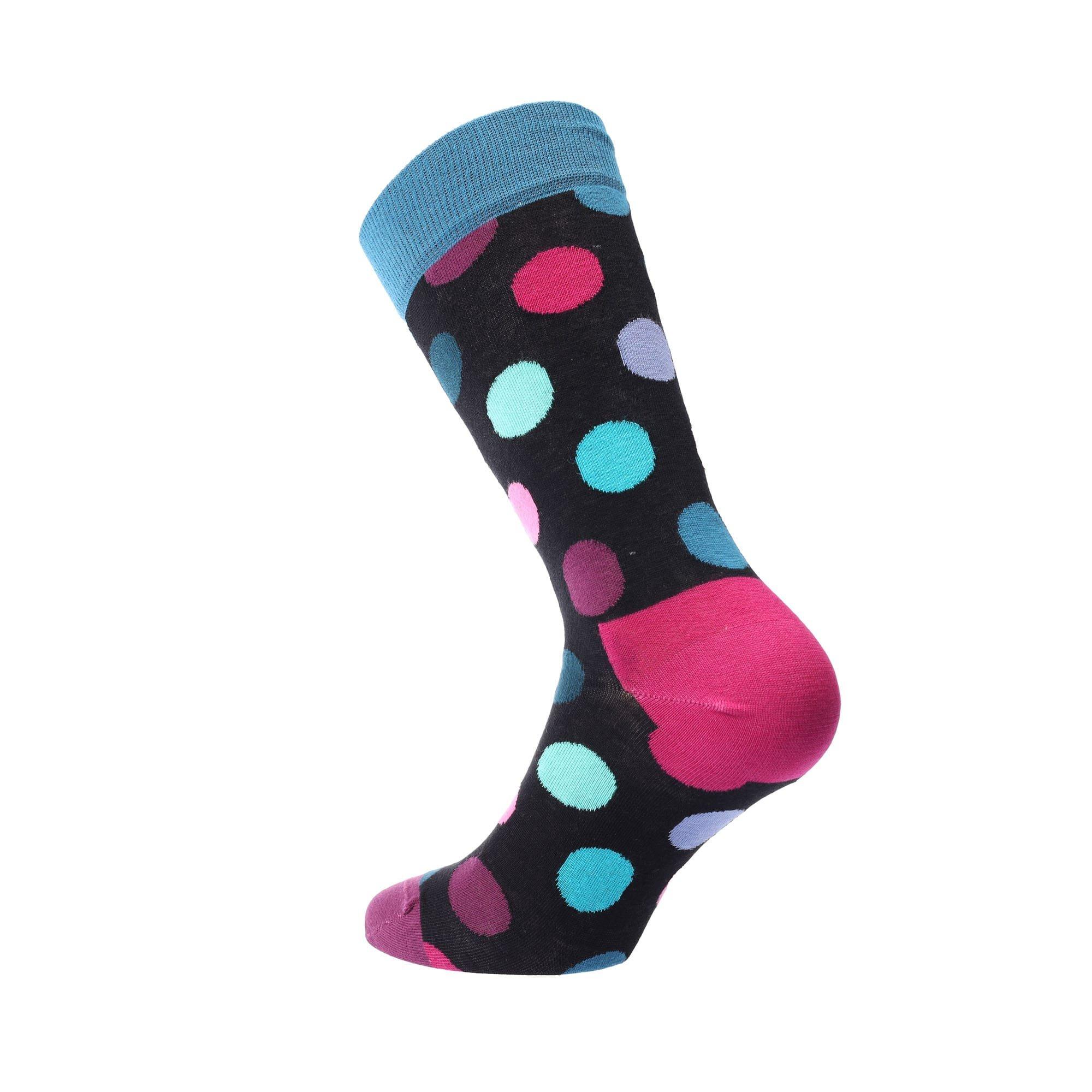Black - Happy Socks - Ladies Big Dot Socks - 2