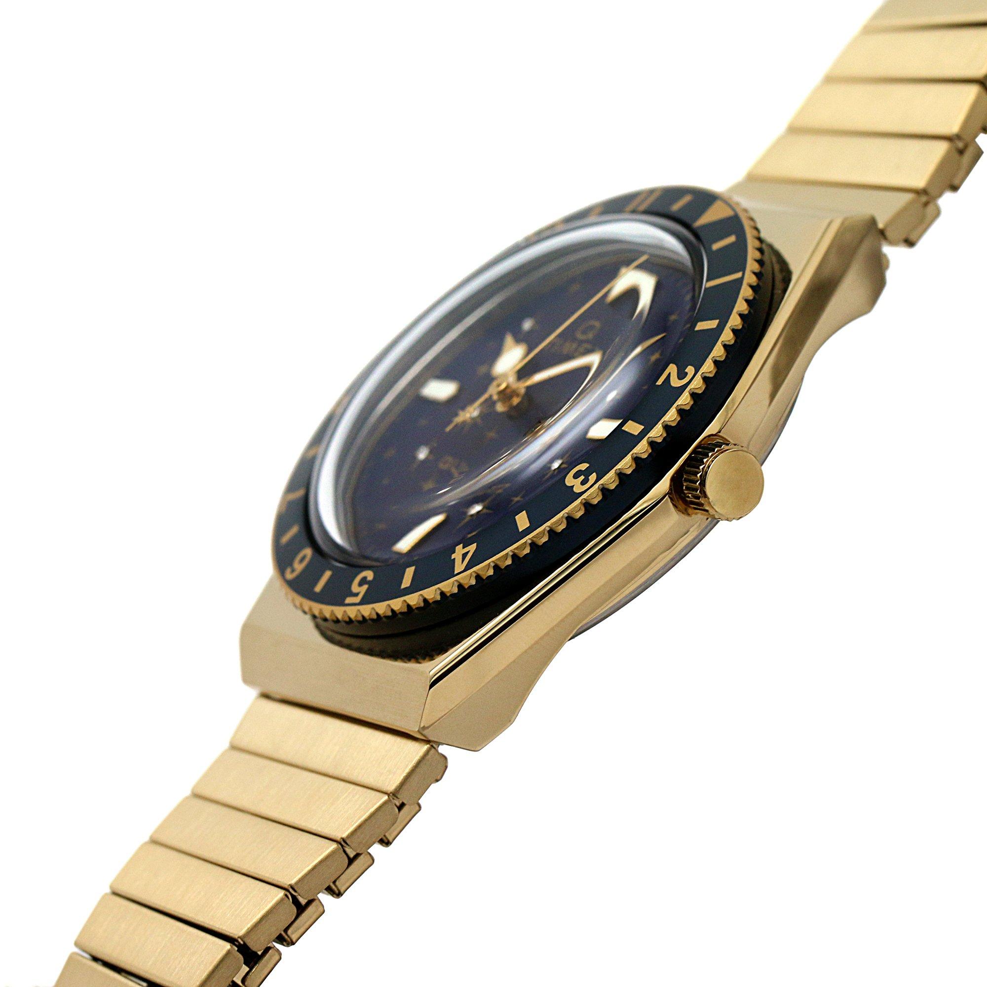 Bleu et Or - Timex - Q Timex Celestial 36mm Blue Expansion Band Watch - 6