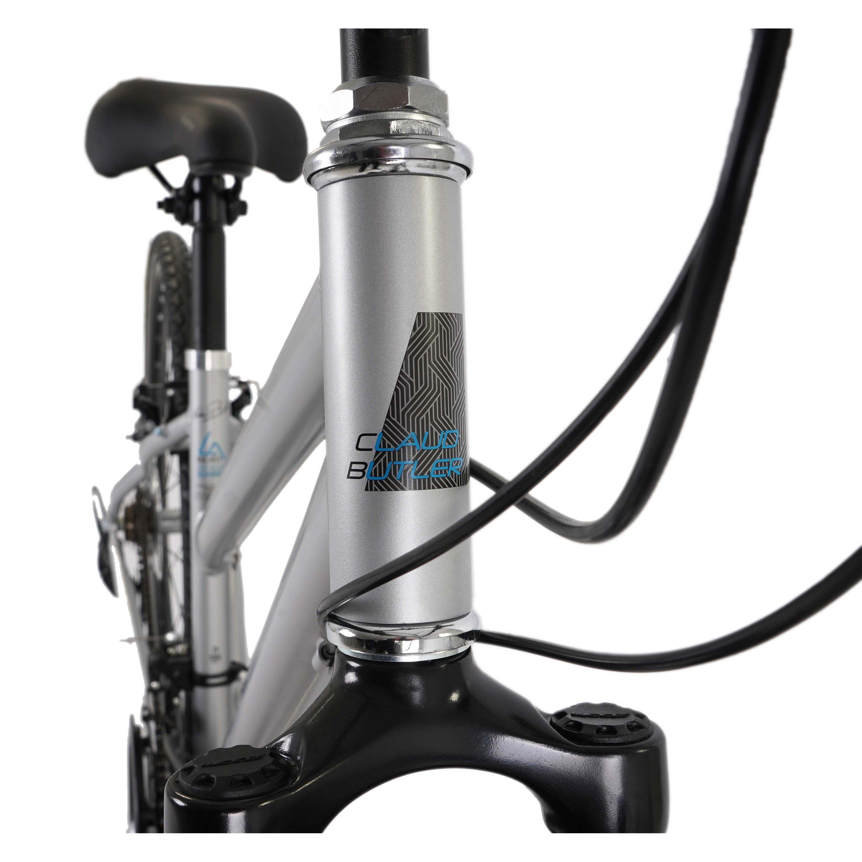 Silver - Claud Butler - Claud Butler Explorer 1.0 Low Step Hybrid Bike - 10