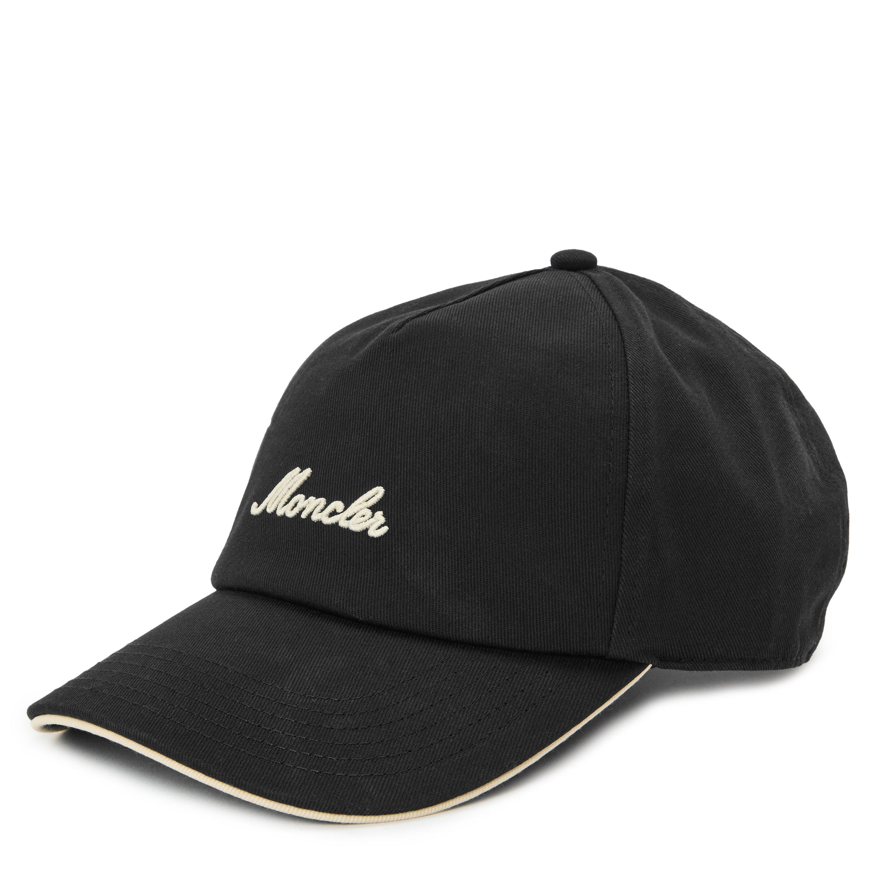 Moncler Men's Black Baseball Cap Logo - Image 2
