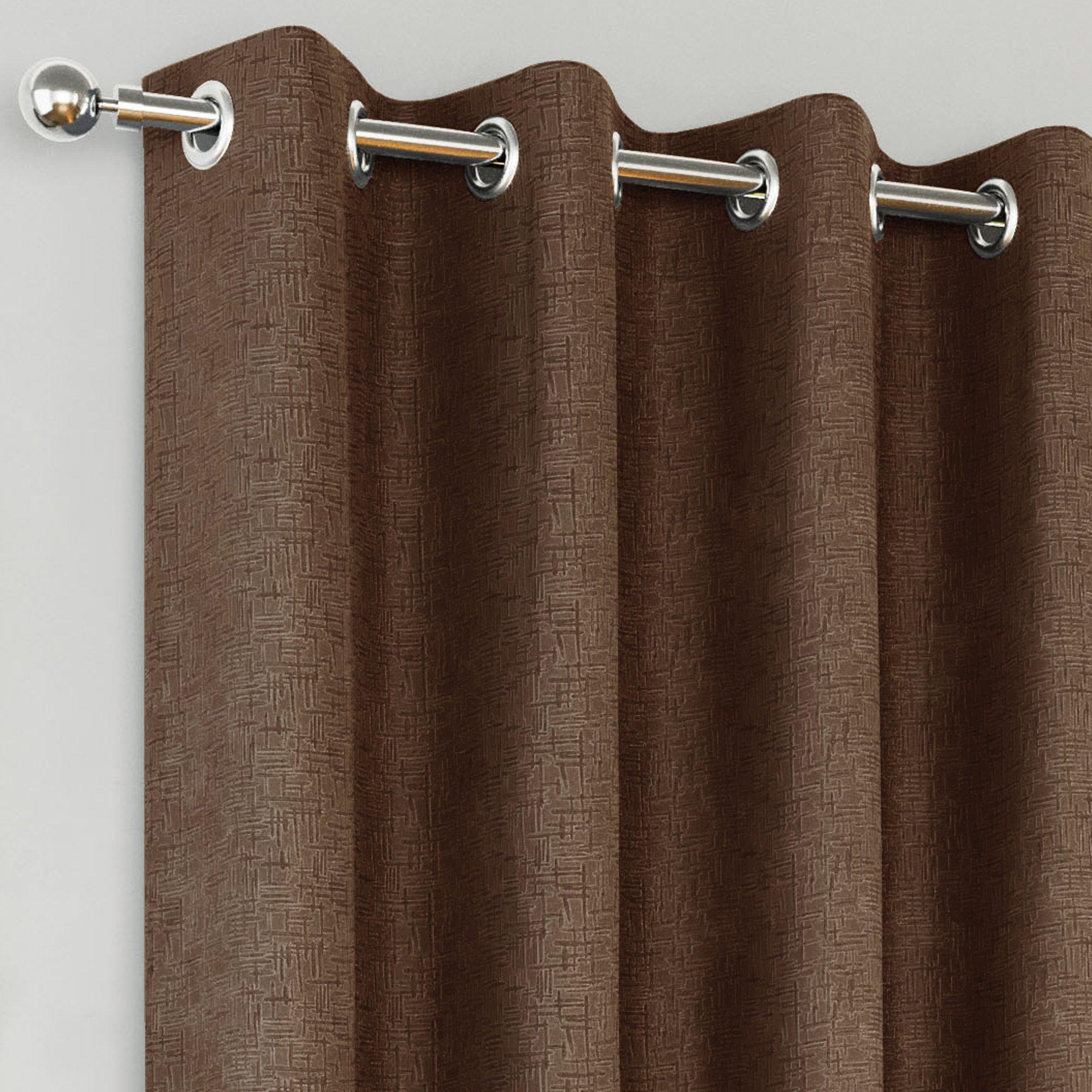 Chocolate - Enhanced Living - Vogue Chocolate Thermal Room Darkening Curtains - 2