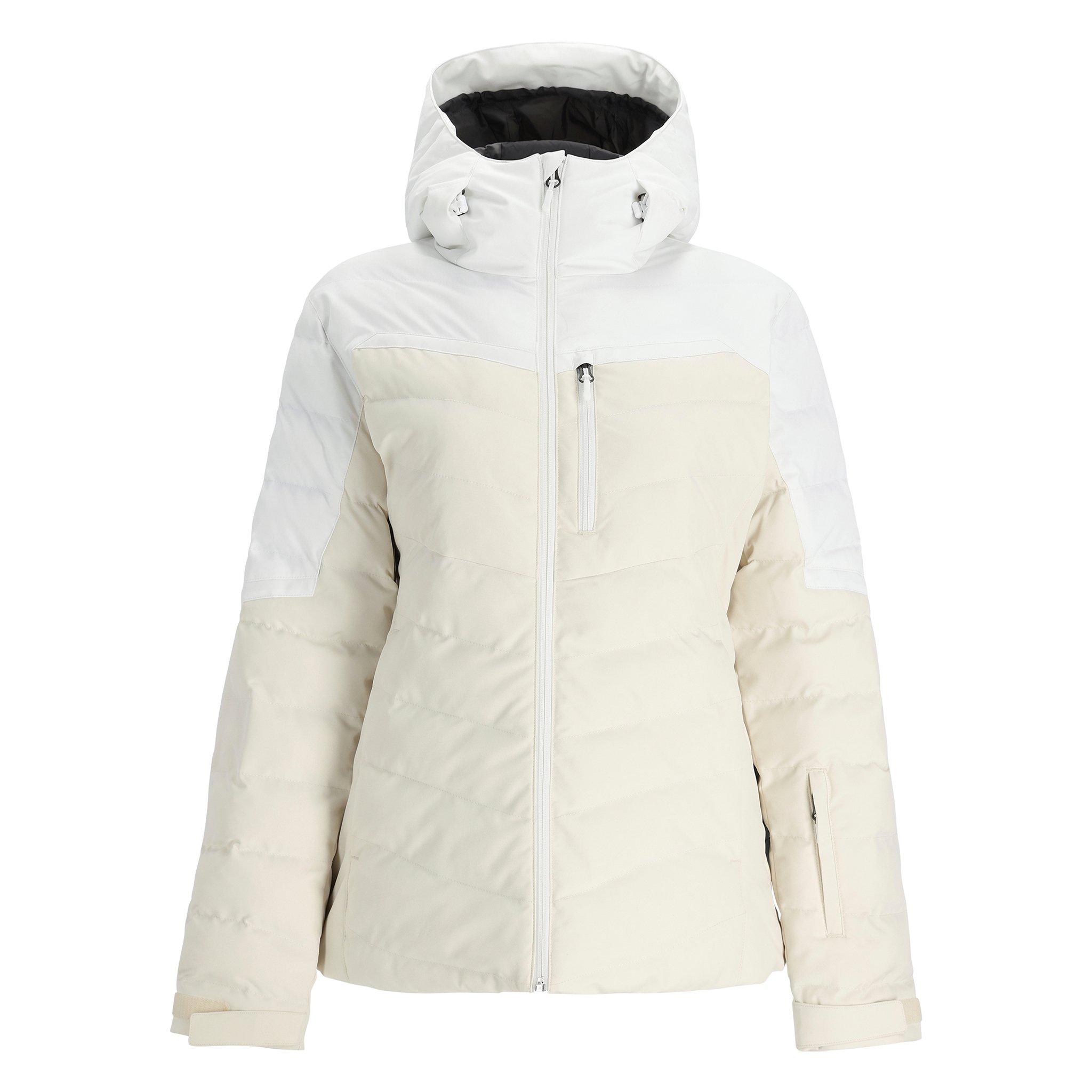 Spyder Women's Brisk Down Thermal Ski Jacket - White - 16 (XL)
