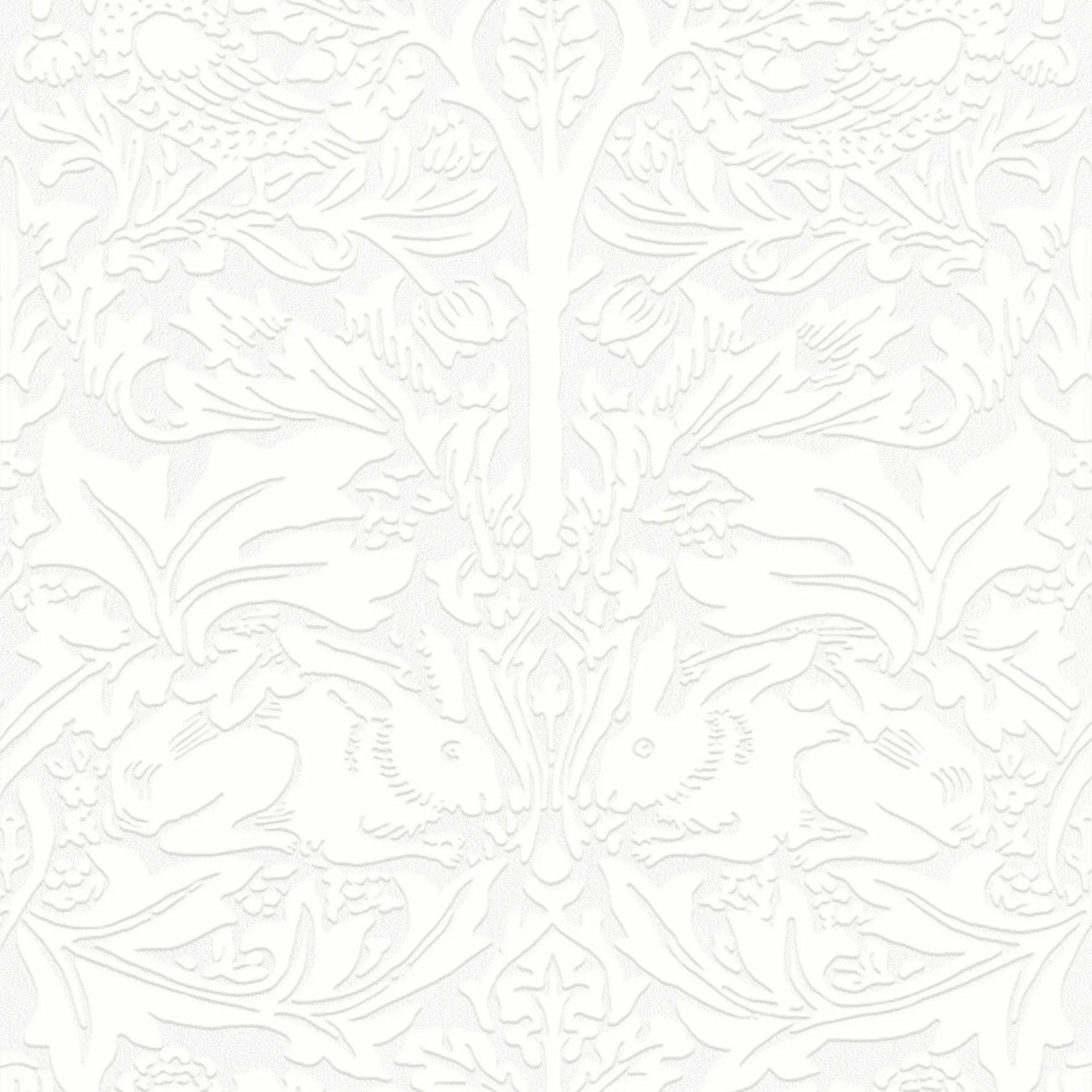 White - William Morris - Brother Rabbit Paintable - 2