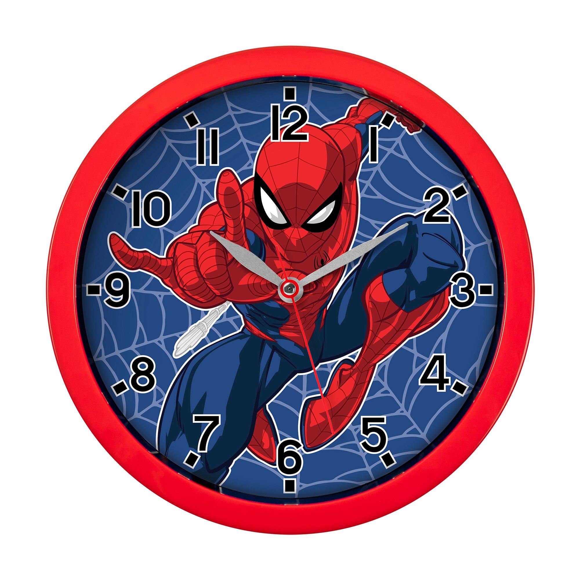 Red - Spiderman - Spiderman Round Wall Clock - 1