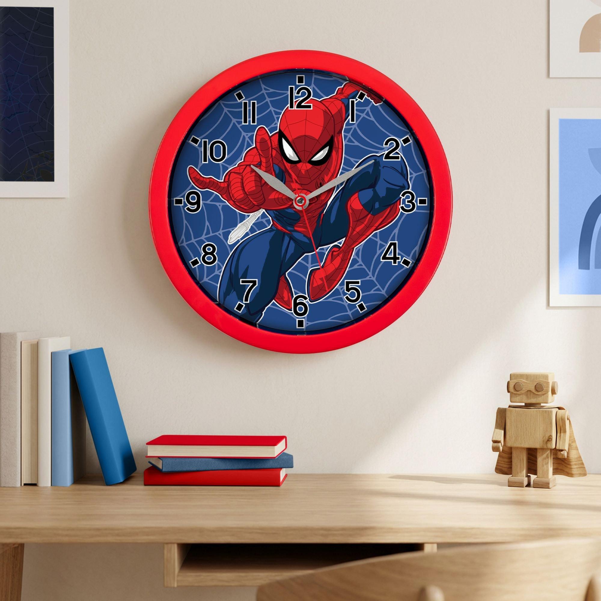 Red - Spiderman - Spiderman Round Wall Clock - 2
