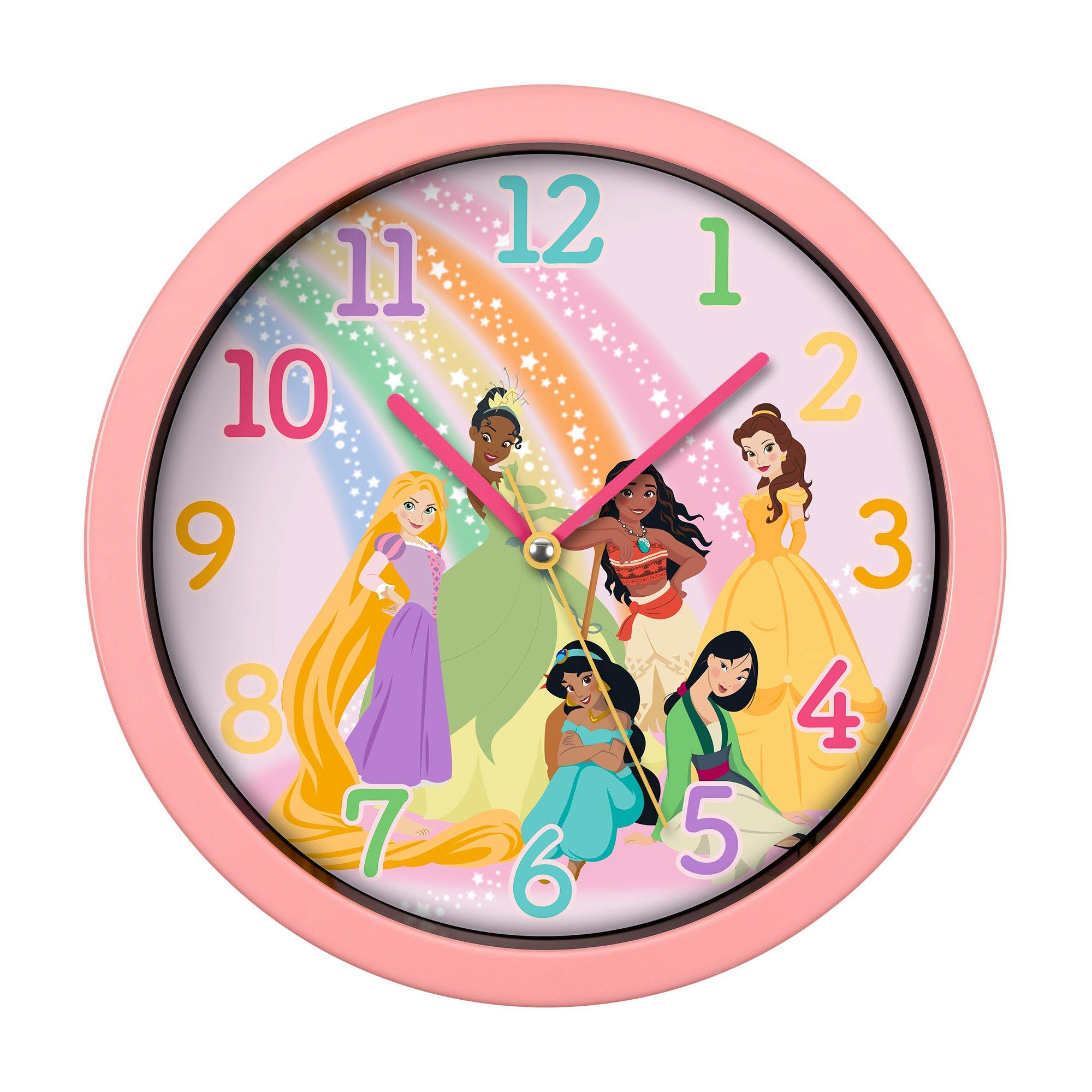 Pink - Disney - Disney Princess Round Wall Clock - 1
