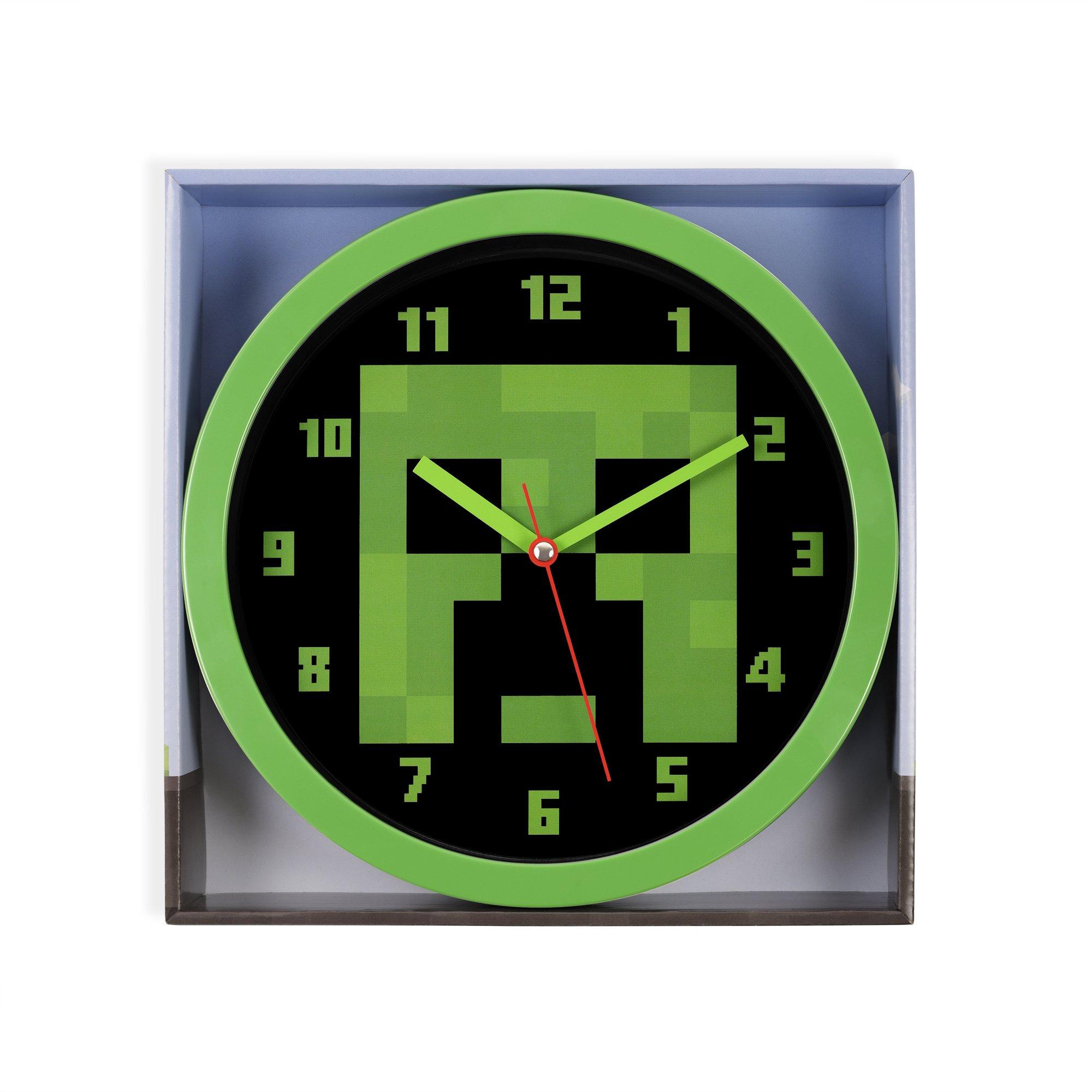 Green - Minecraft - Minecraft Round Wall Clock - 3