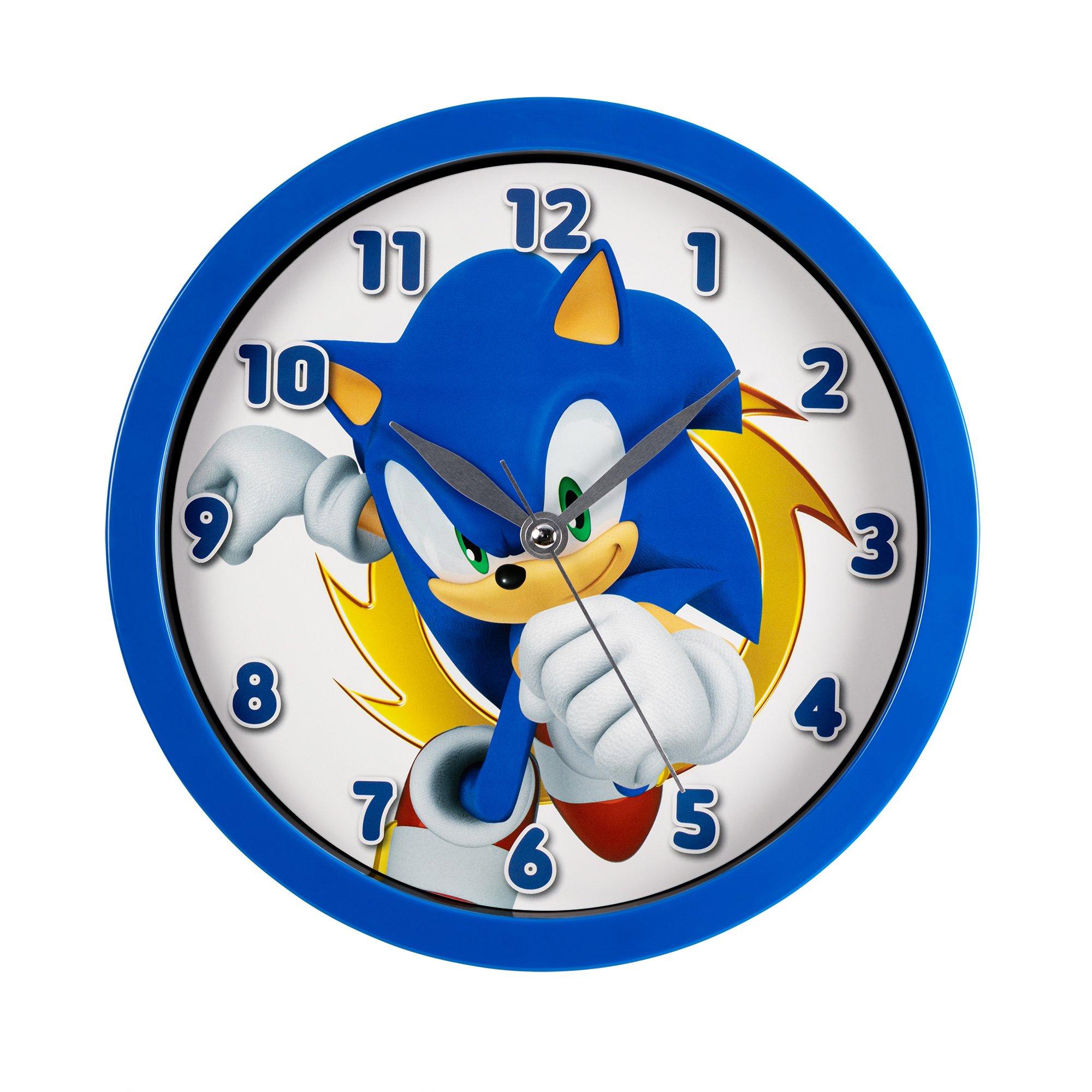 Blue - Sonic - Sonic the Hedgehog Round Wall Clock - 1