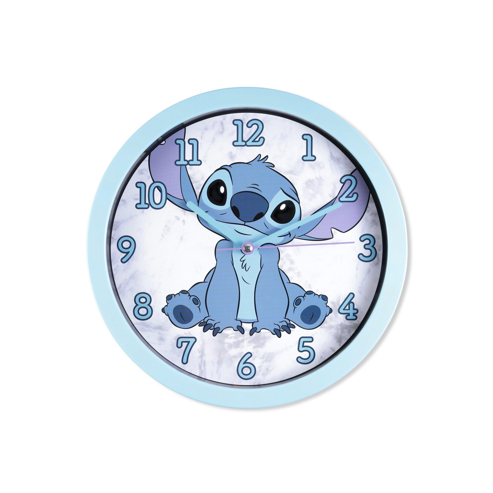 Blue - Disney Stitch - Lilo & Stitch Round Wall Clock - 1