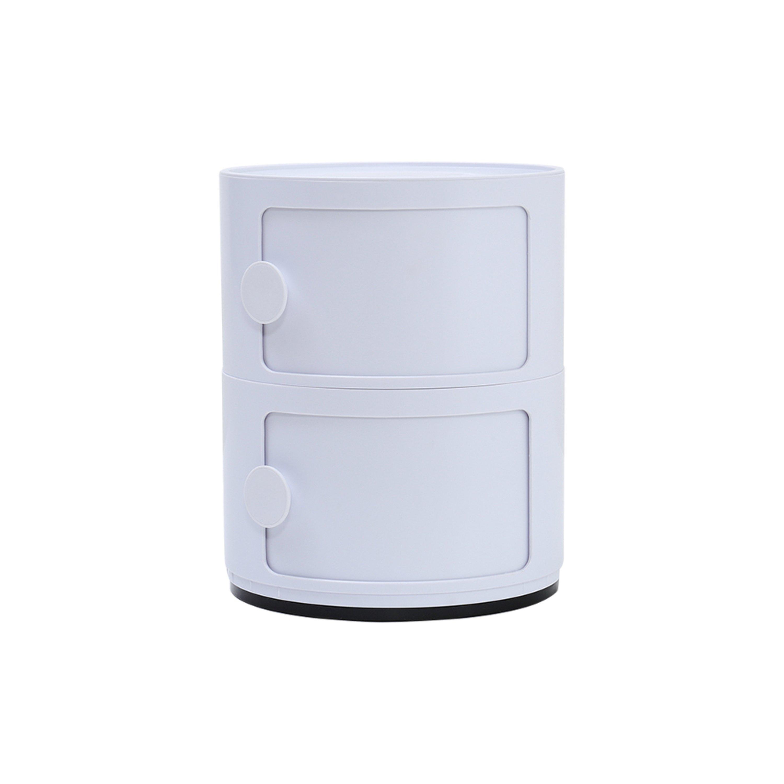 White - LIFE IDEAS - Round Multi-tiered Drawer Storage Unit Organizer - 4
