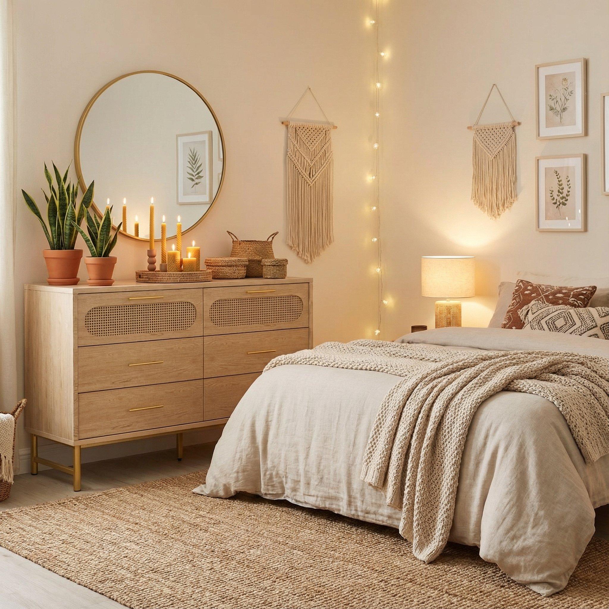 Beige - Urban Meuble - Modern Beige Chest of Drawers - 3