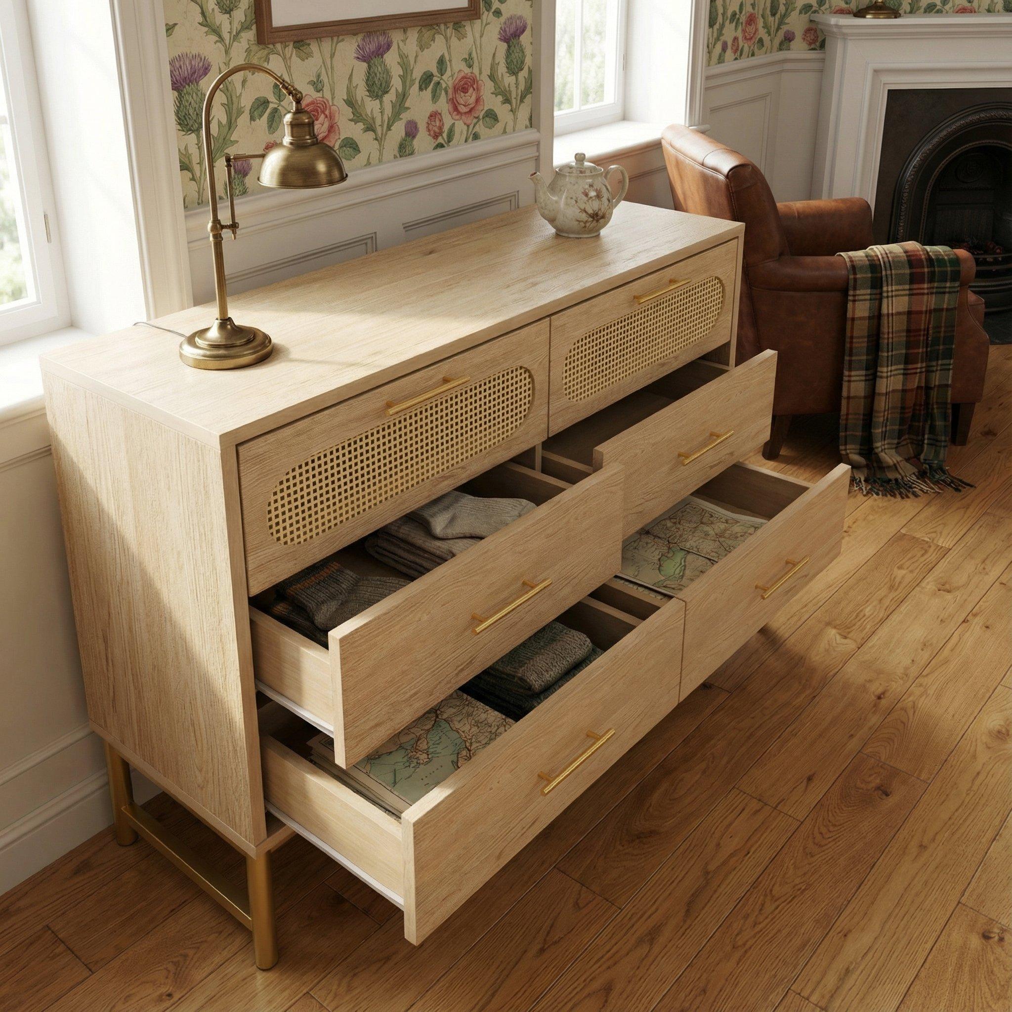 Beige - Urban Meuble - Beige Modern Console Table with Storage - 3