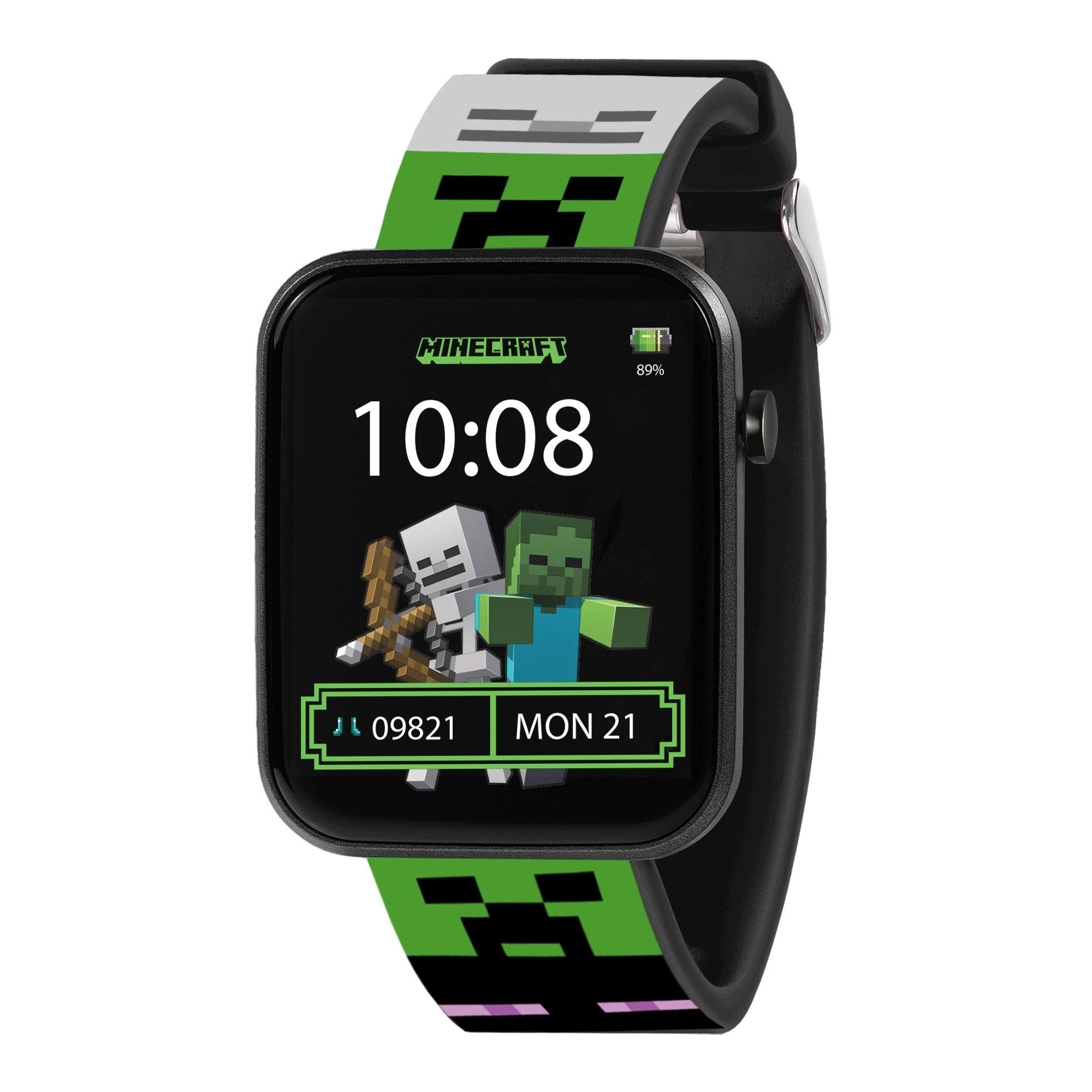 Green - Minecraft - Minecraft Green Strap Smart Watch - 3