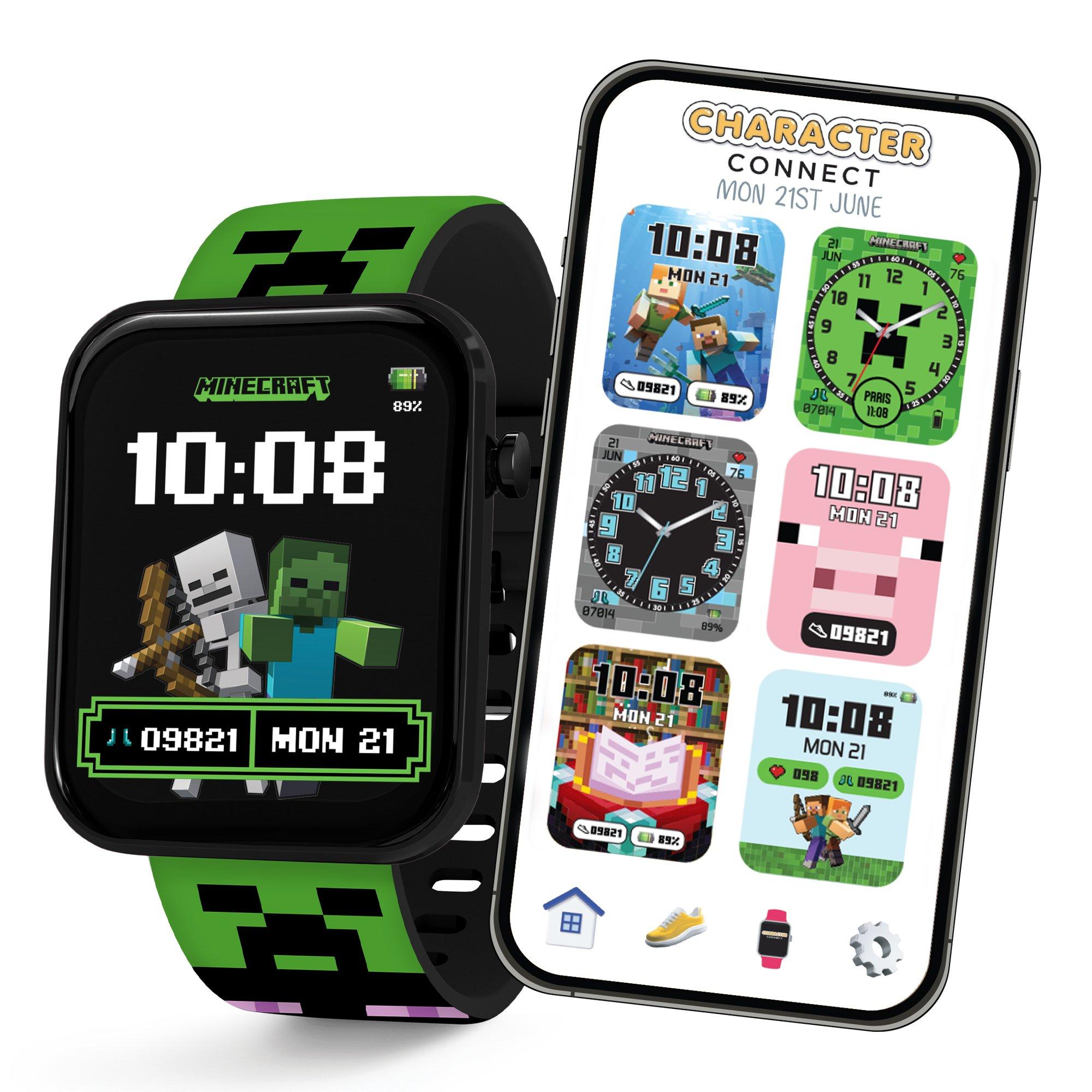 Green - Minecraft - Minecraft Green Strap Smart Watch - 4