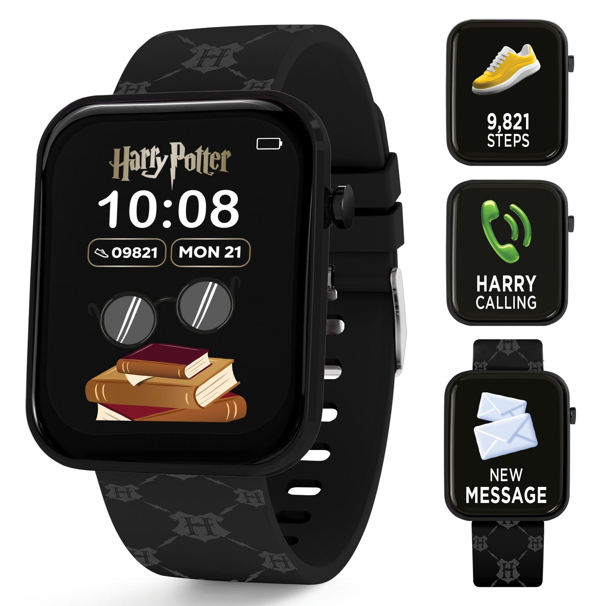 Black - Harry Potter - Harry Potter Black Strap Smart Watch - 1