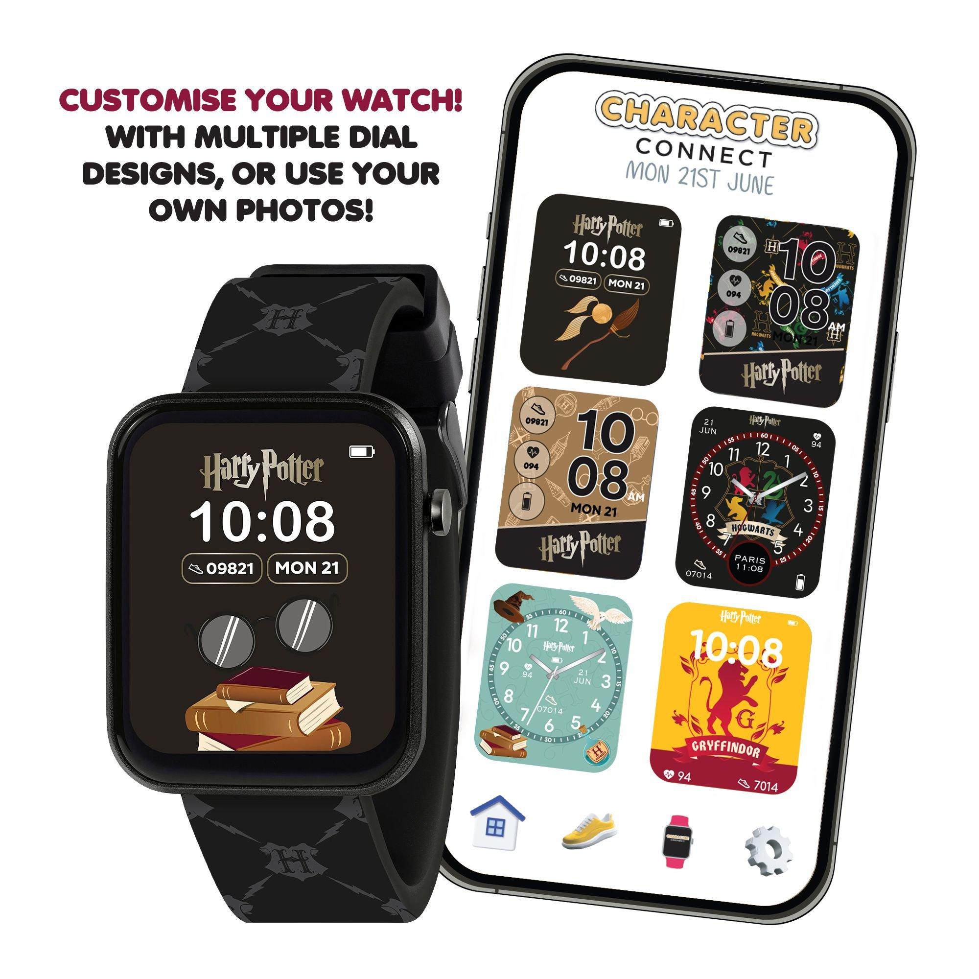 Black - Harry Potter - Harry Potter Black Strap Smart Watch - 3
