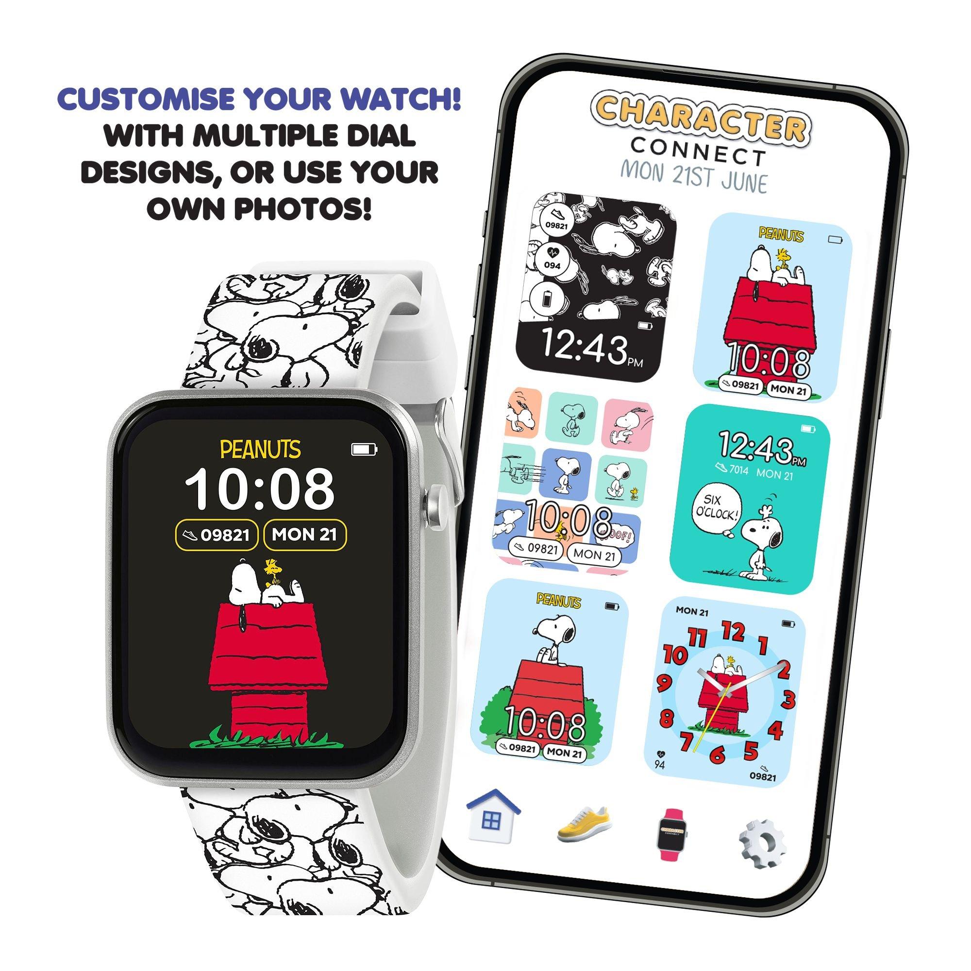 White - Snoopy - Peanuts Snoopy White Strap Smart Watch - 3