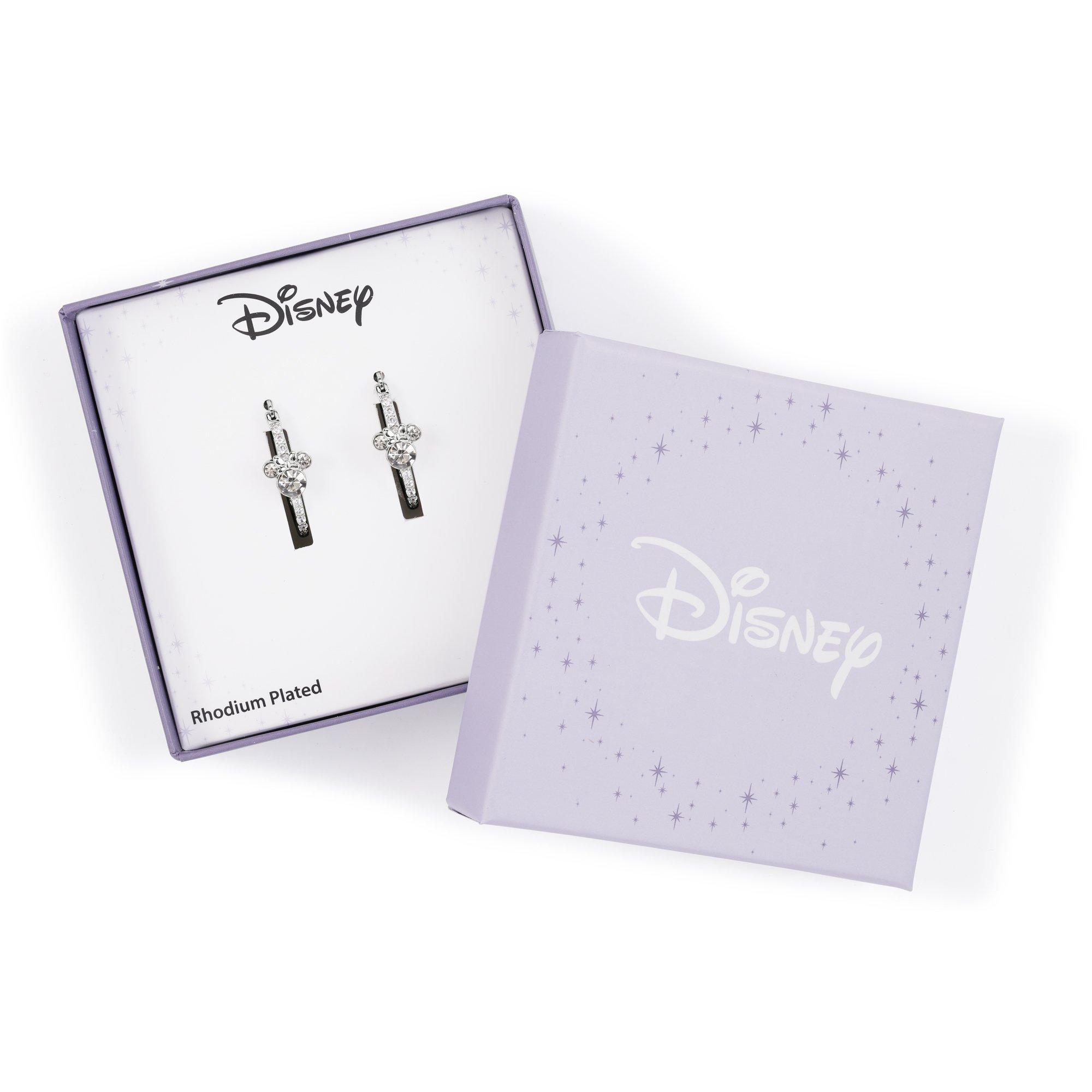 Silver - Minnie Mouse - Minnie Mouse silver plated hoop earrings - 4