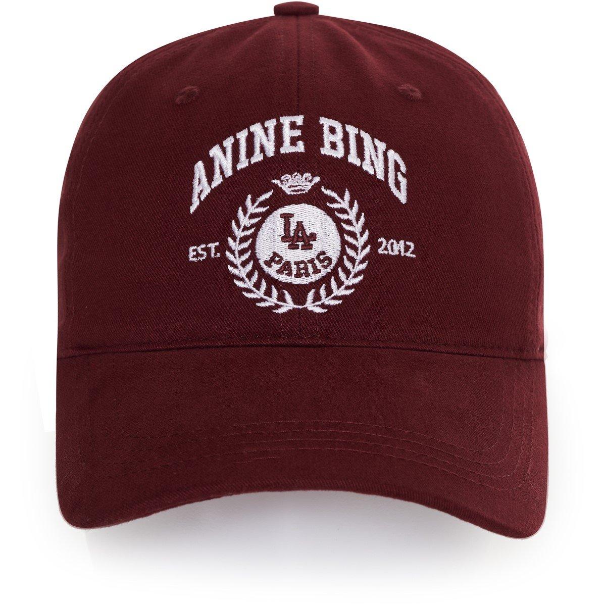 Burgundy - Anine Bing - Women's Jeremy Cap Baseball - 1