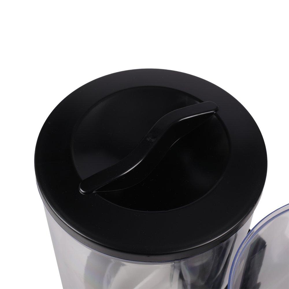 Black - LIFE IDEAS - Modern Food Dispenser Cereal Containers Storage - 6