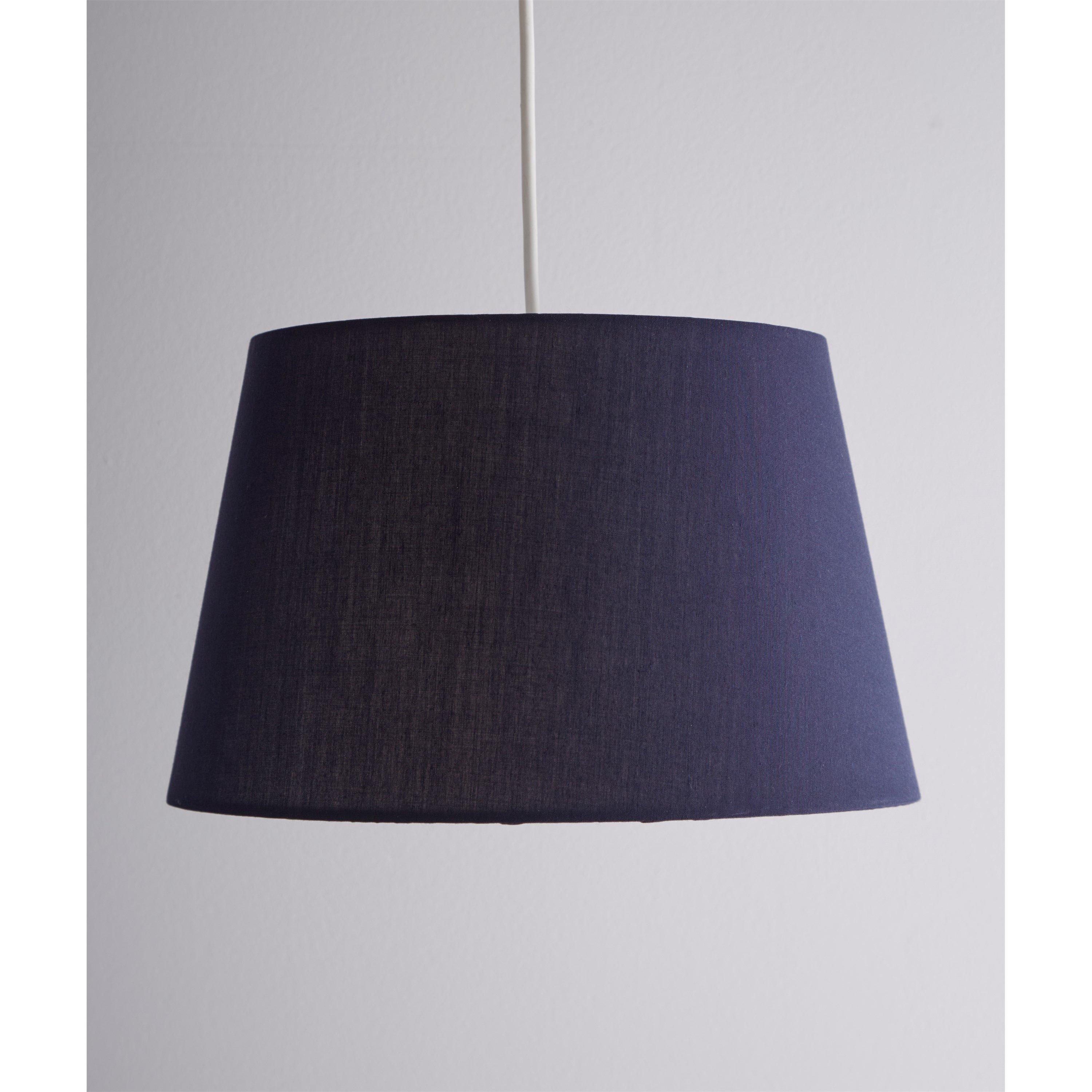 Navy - K Living - 14 Inch Navy Tapered Drum Light Shade - 1