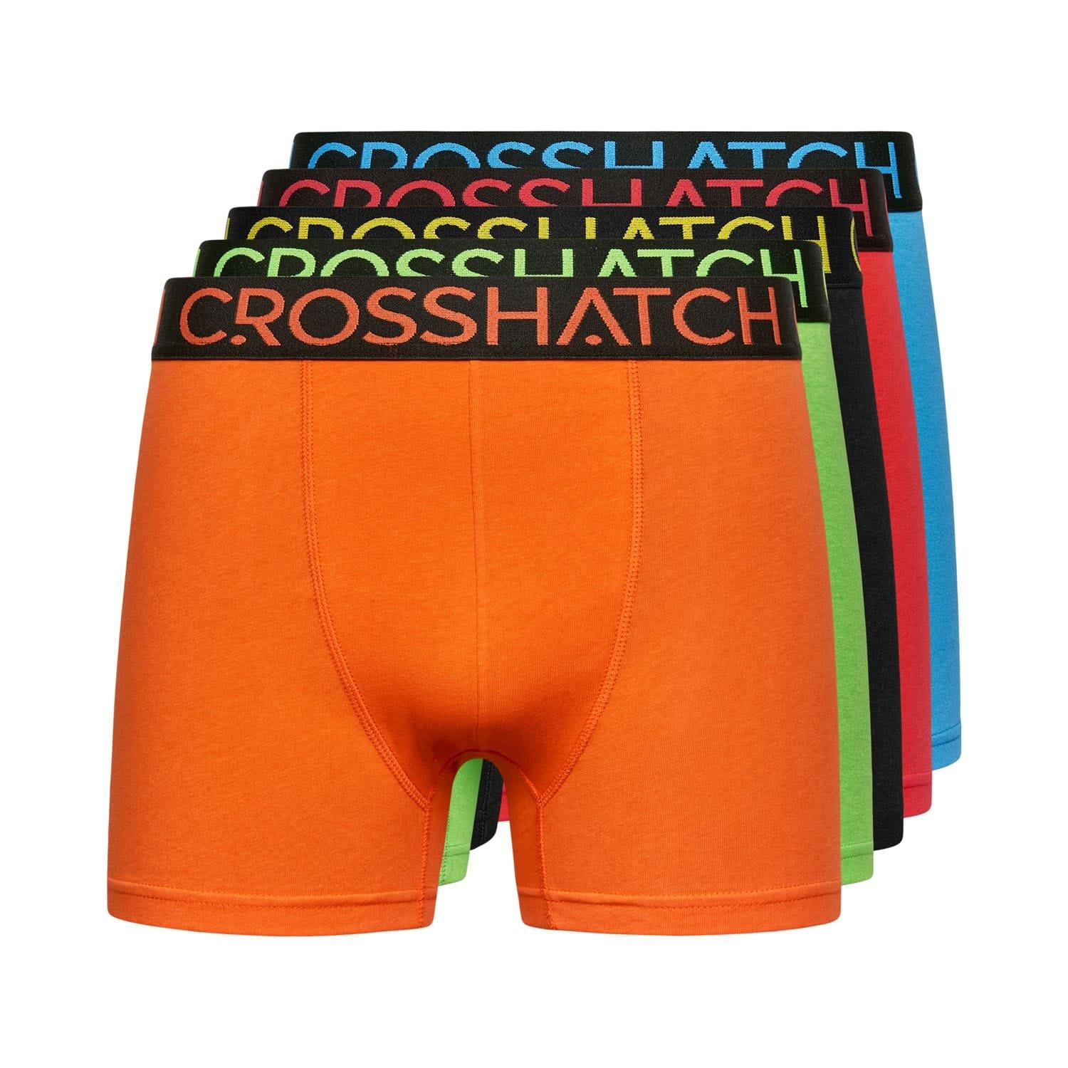 Multi Colour - Crosshatch - 5 Pack of Highlighter Boxers - 1
