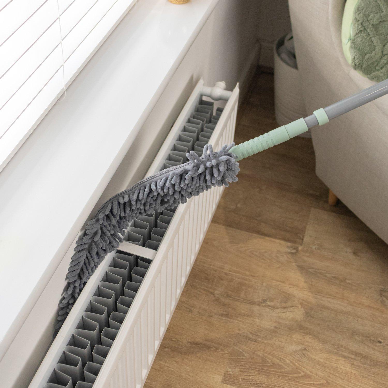 Grey - JVL - JVL Extendable Flexible Duster - Grey - 10