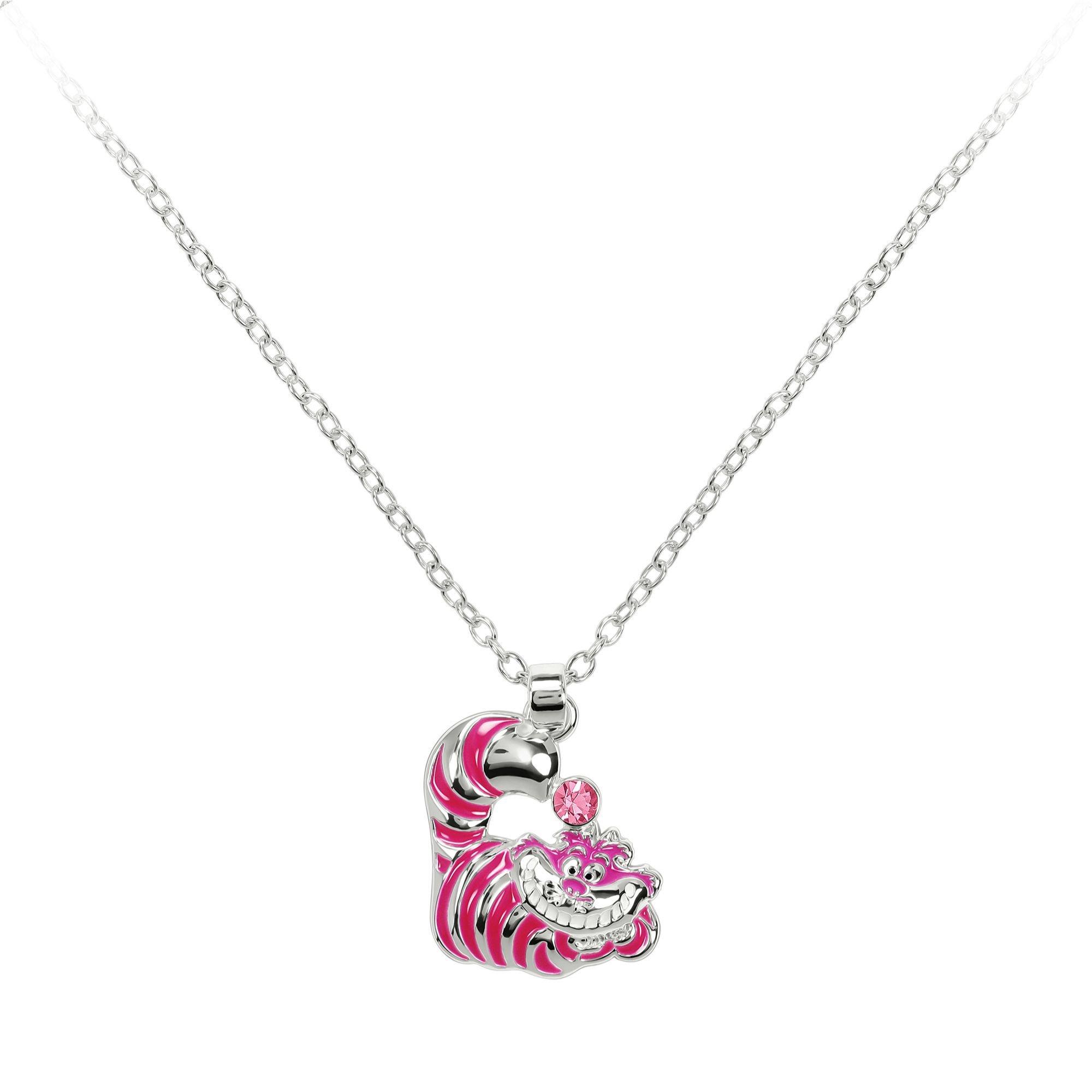 Silver - Disney - Disney Cheshire Cat silver plated necklace - 1