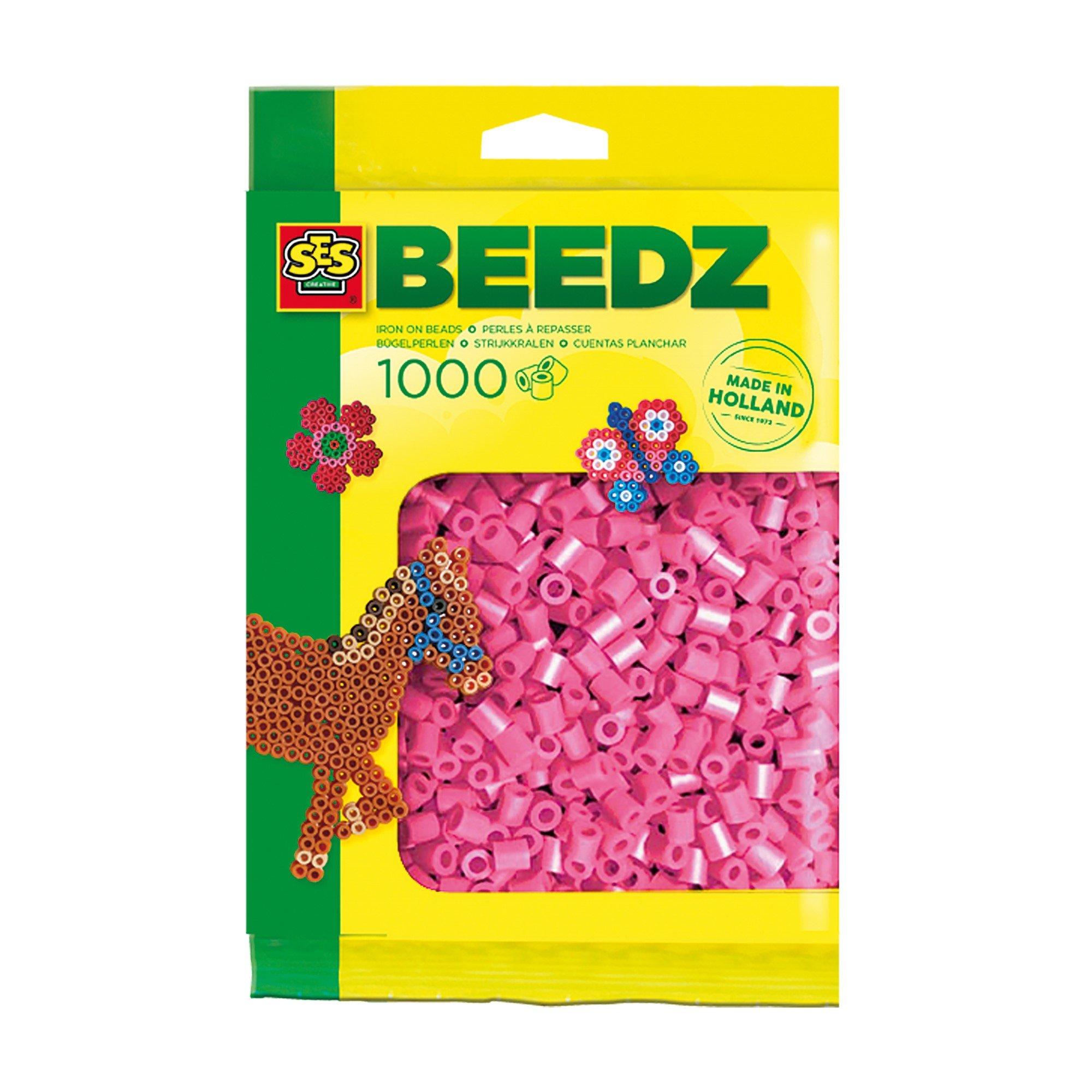 Ses Creative  Kids Iron On Beads 1000 Pink - 
