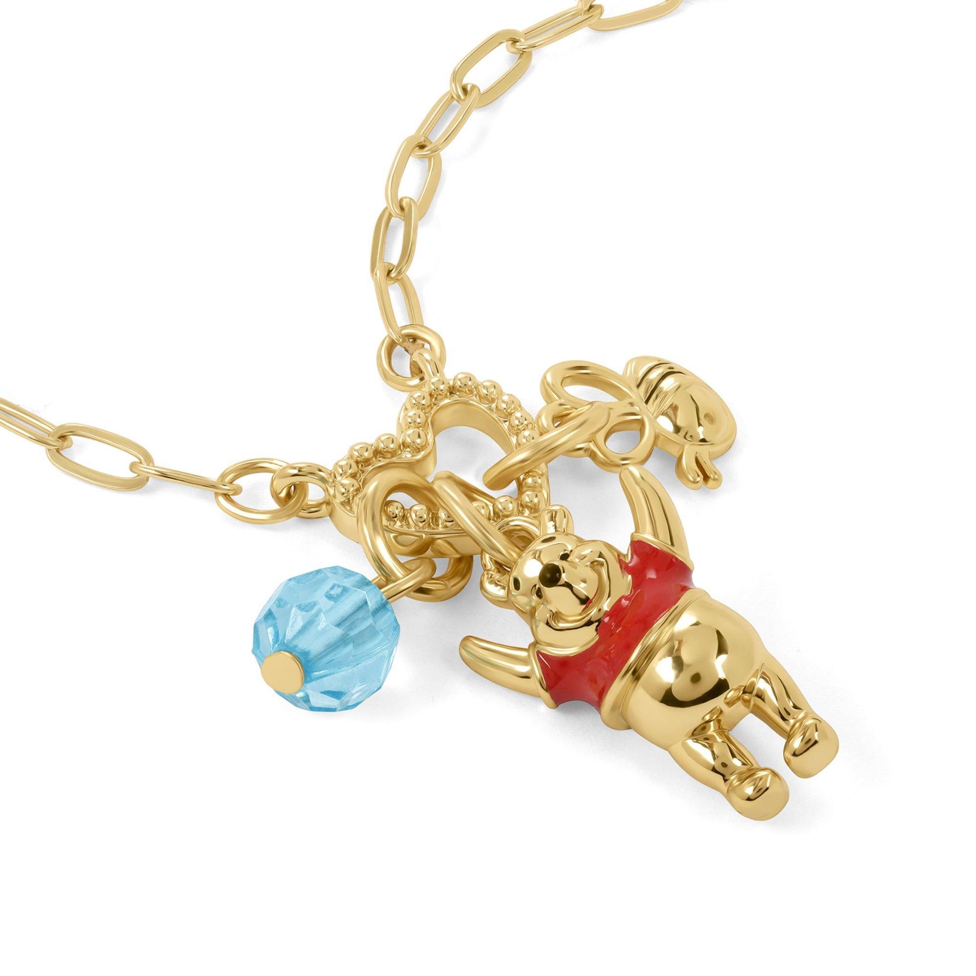 Gold - Winnie The Pooh - Winnie the Pooh gold plated charm necklace - 2