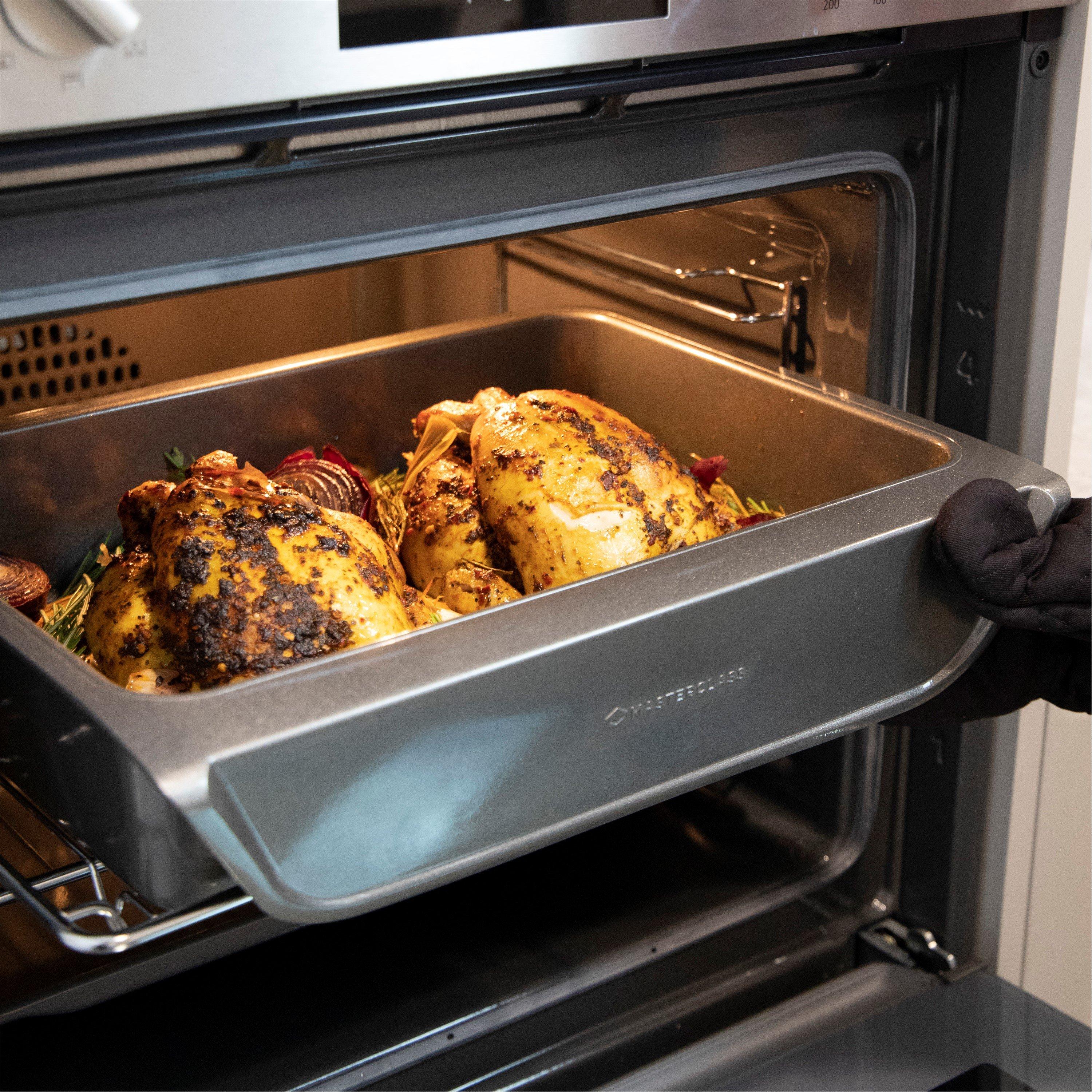 Grey - MasterClass - Smart Stack Non-Stick Roasting Tin - 2