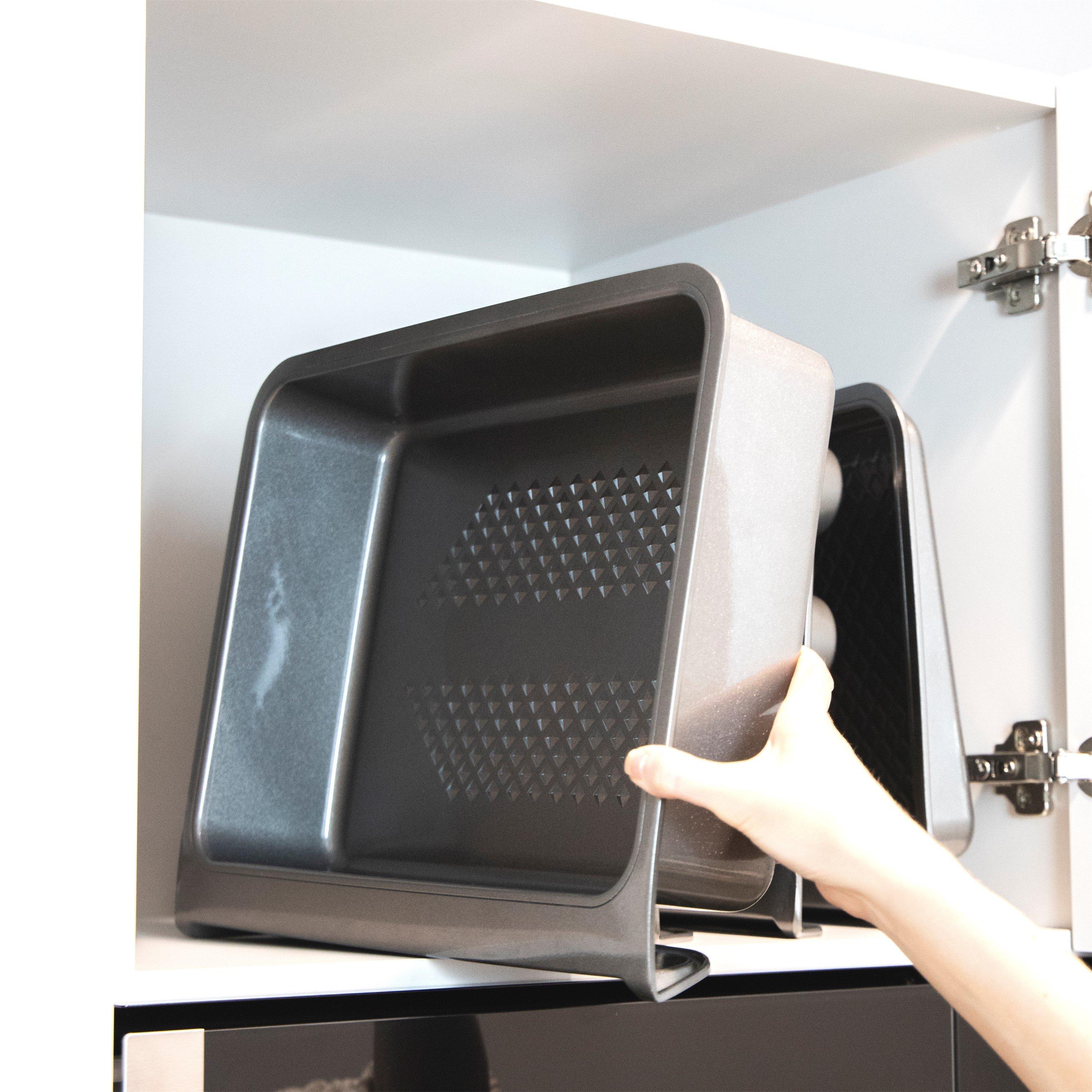 Grey - MasterClass - Smart Stack Non-Stick Roasting Tin - 4