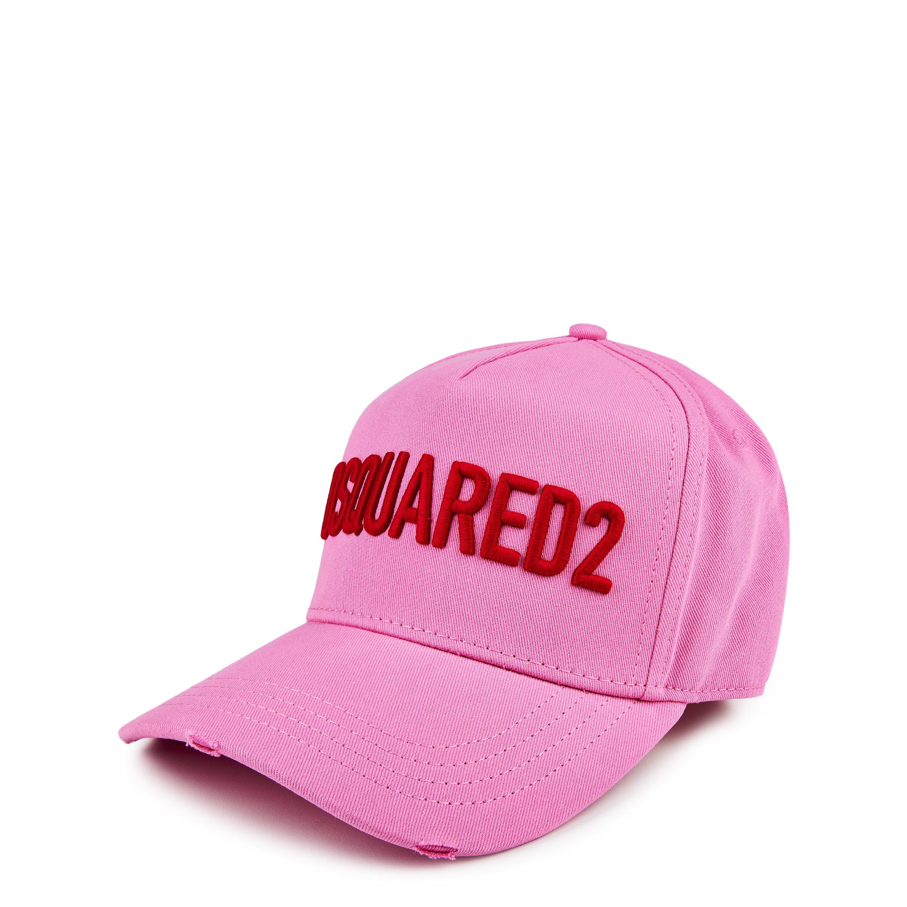 Pink fitted cap on sale