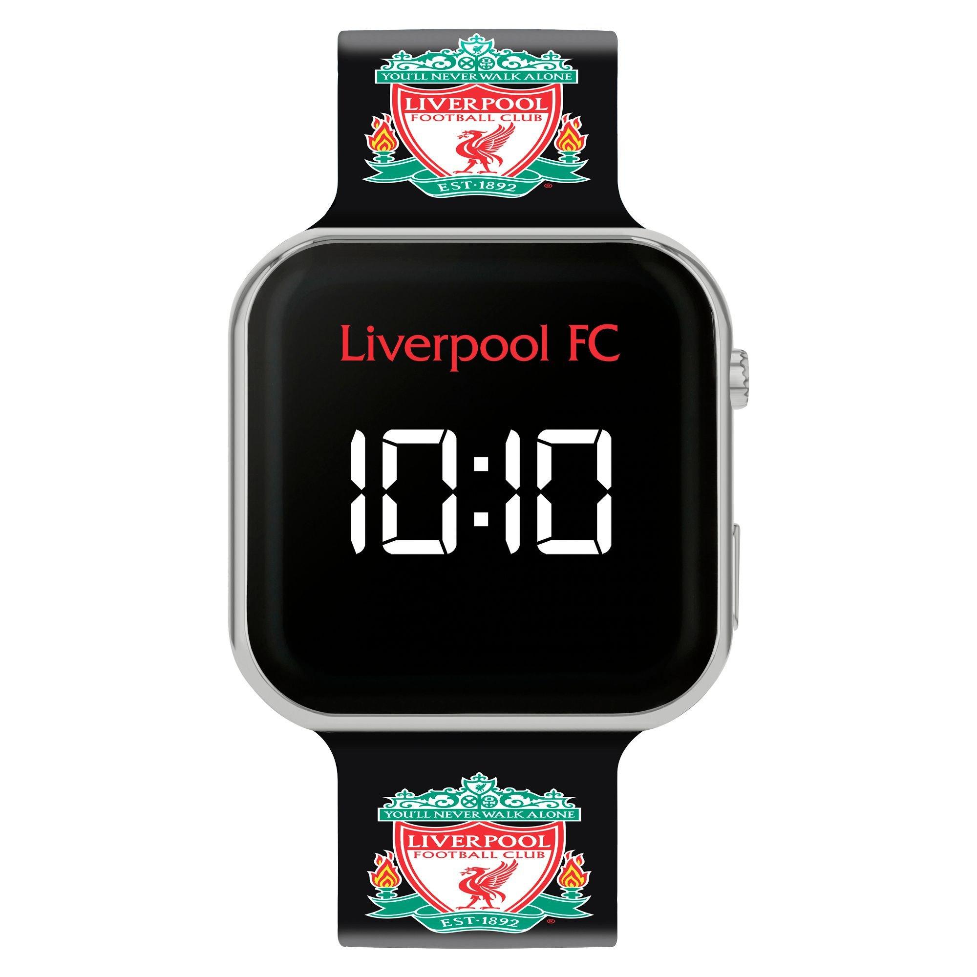 Black - Liverpool FC - Liverpool FC Silicone Strap LED Watch for Kids - 1