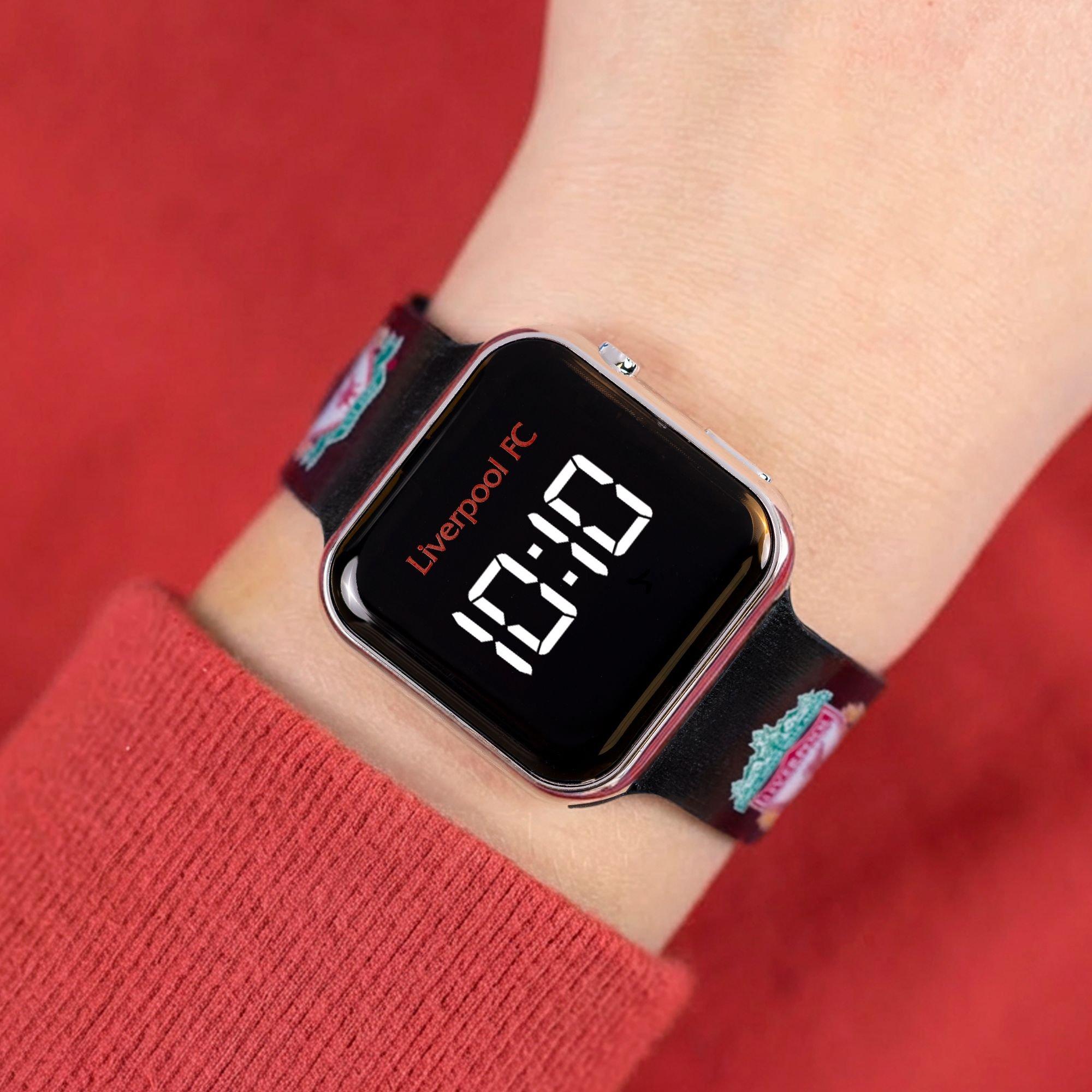 Black - Liverpool FC - Liverpool FC Silicone Strap LED Watch for Kids - 2