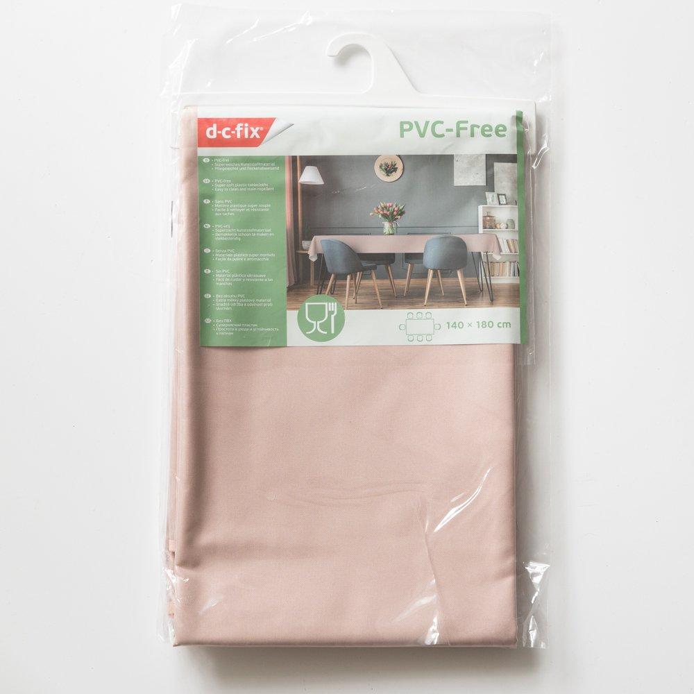 Peach - D C Fix - Peach Plain Wipe Clean Polyester Tablecloth - 2