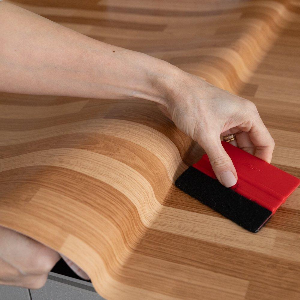 Brown - D C Fix - dc fix Mod Butchers Block Self Adhesive Vinyl Wrap - 2