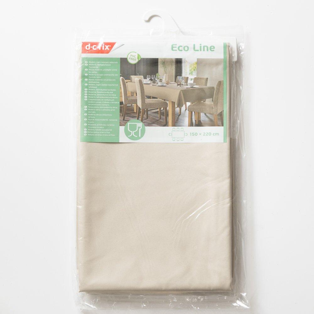 Almond - D C Fix - Almond Plain Wipe Clean Polyester Tablecloth - 2