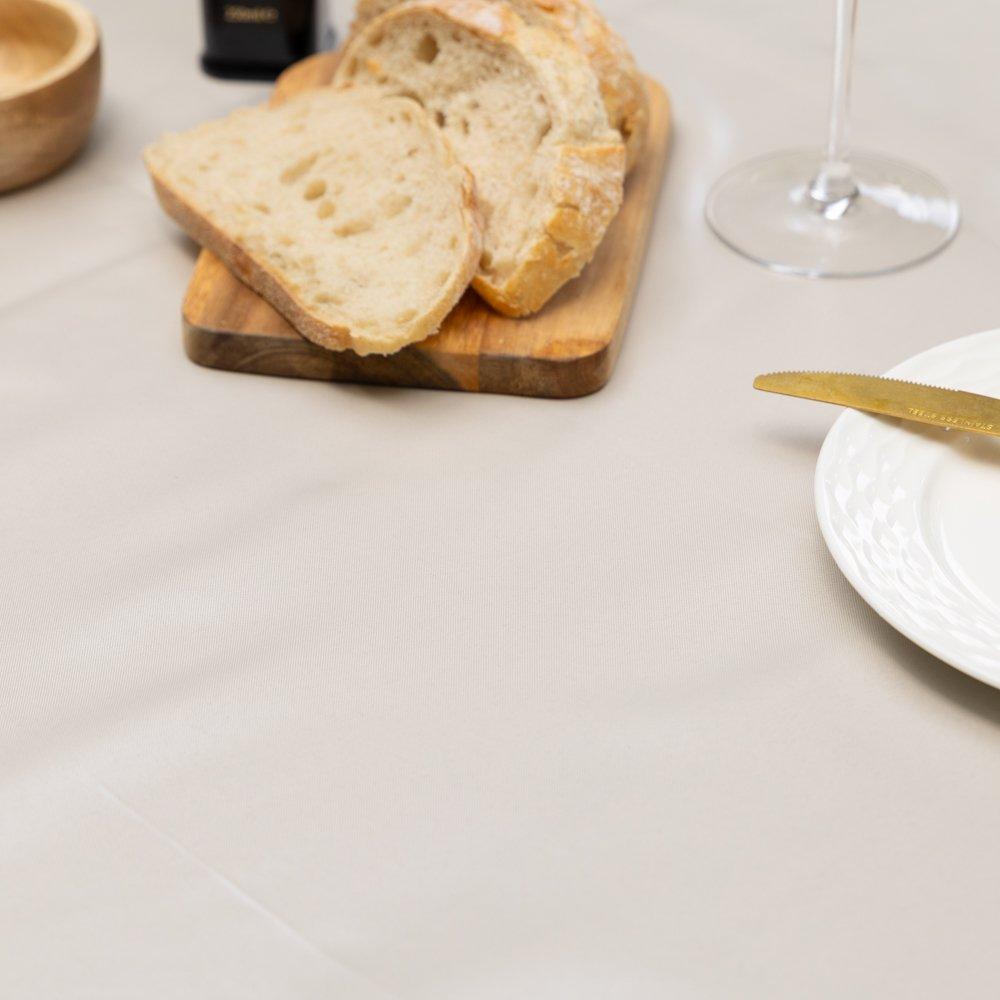 Almond - D C Fix - Almond Plain Wipe Clean Polyester Tablecloth - 7