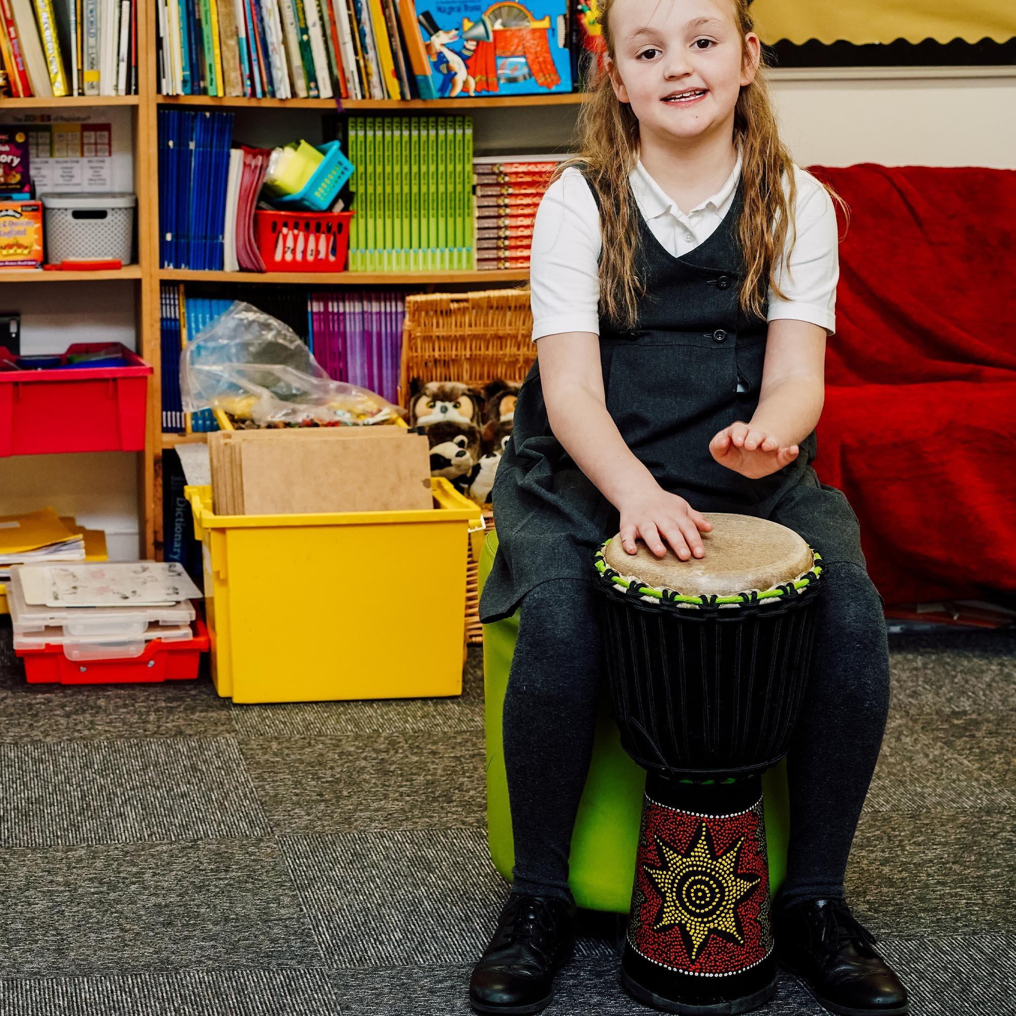 Multi - A-Star - A-Star 8 inch Painted Djembe - 4