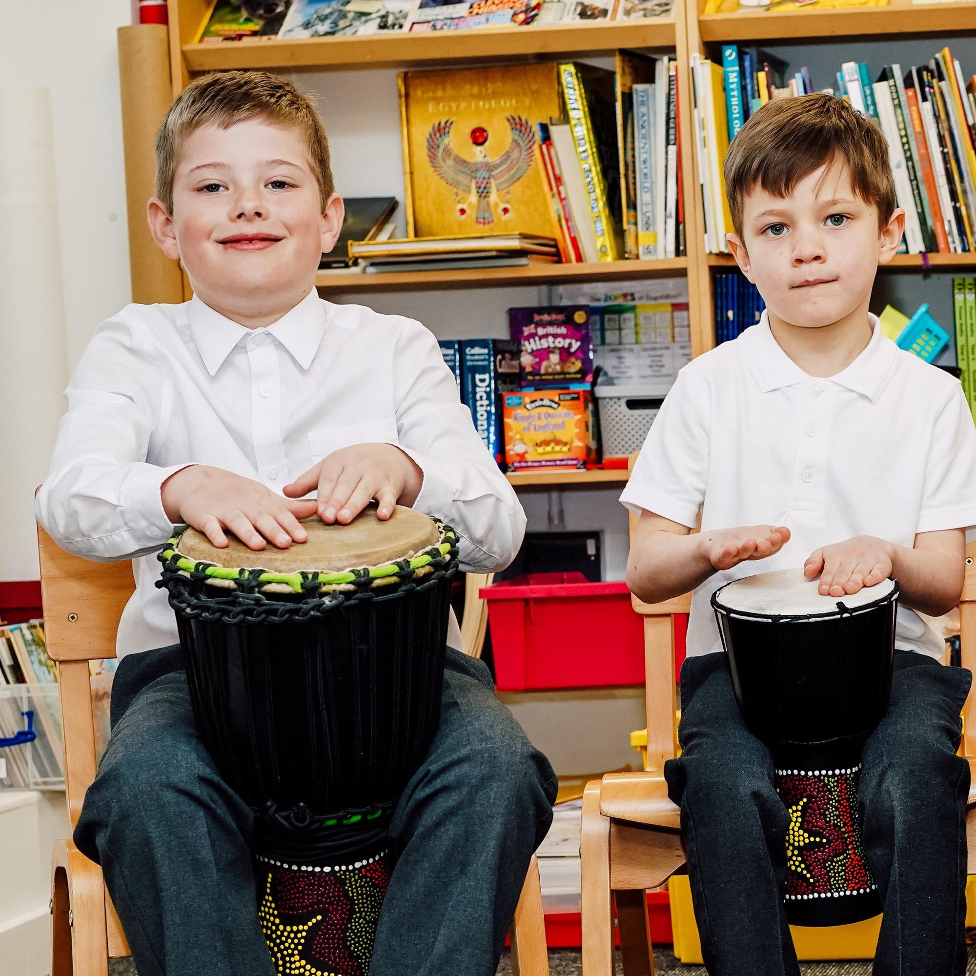 Multi - A-Star - A-Star 8 inch Painted Djembe - 5