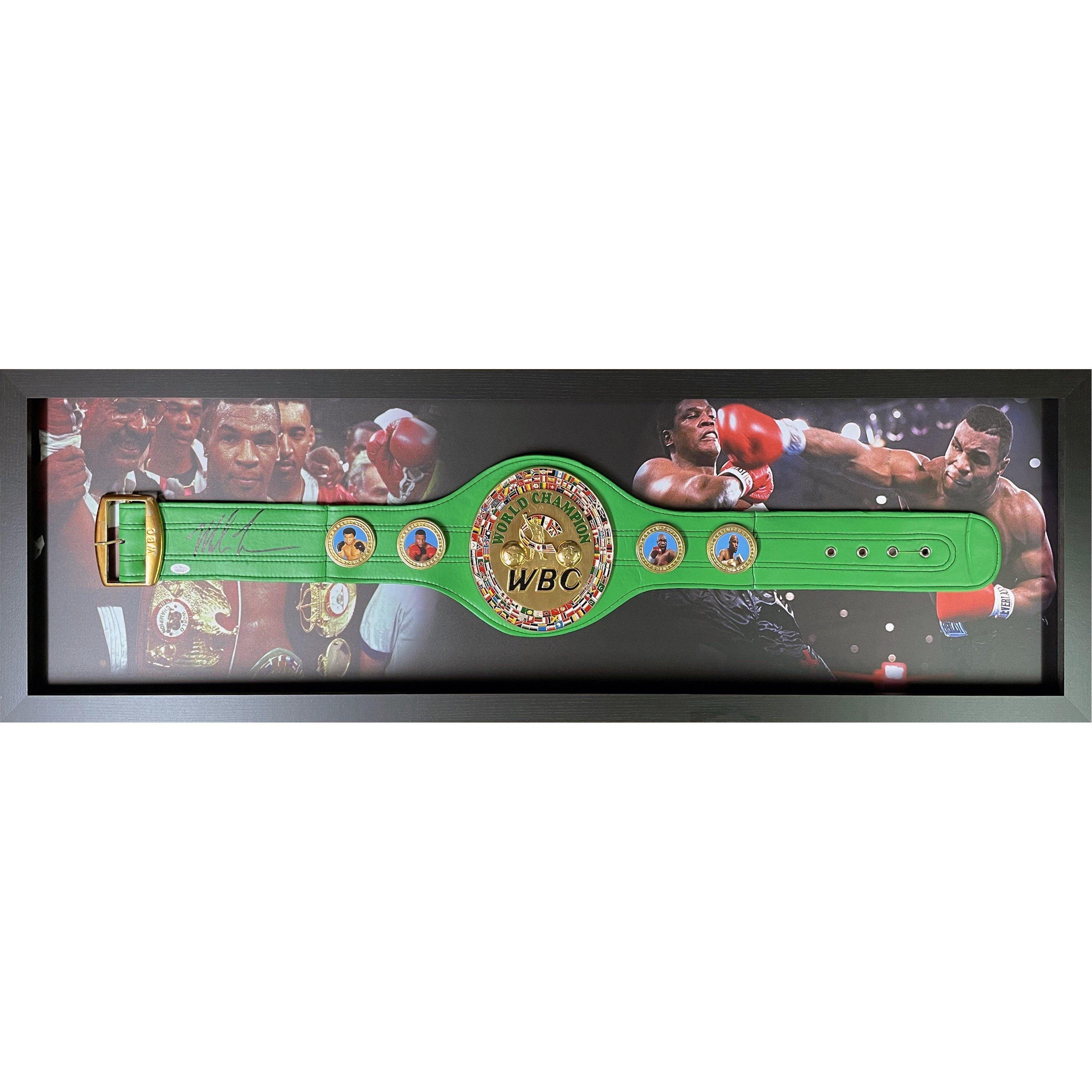 Green - AllStarSignings Ltd - Mike Tyson signed & framed WBC Championship belt