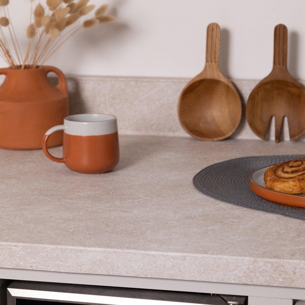 Beige - D C Fix - dc fix Stone Memy Beige Self Adhesive Vinyl Pack 3 - 2