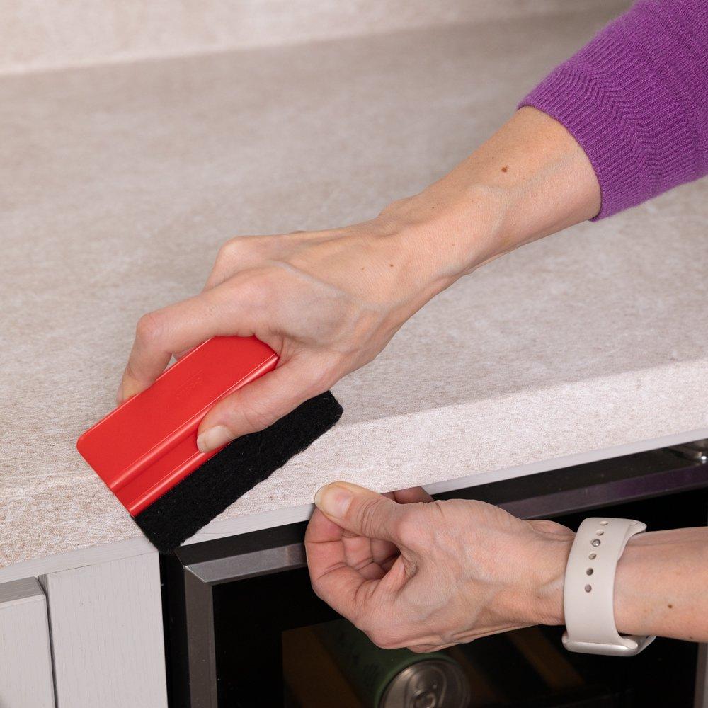 Beige - D C Fix - dc fix Stone Memy Beige Self Adhesive Vinyl Pack 3 - 3